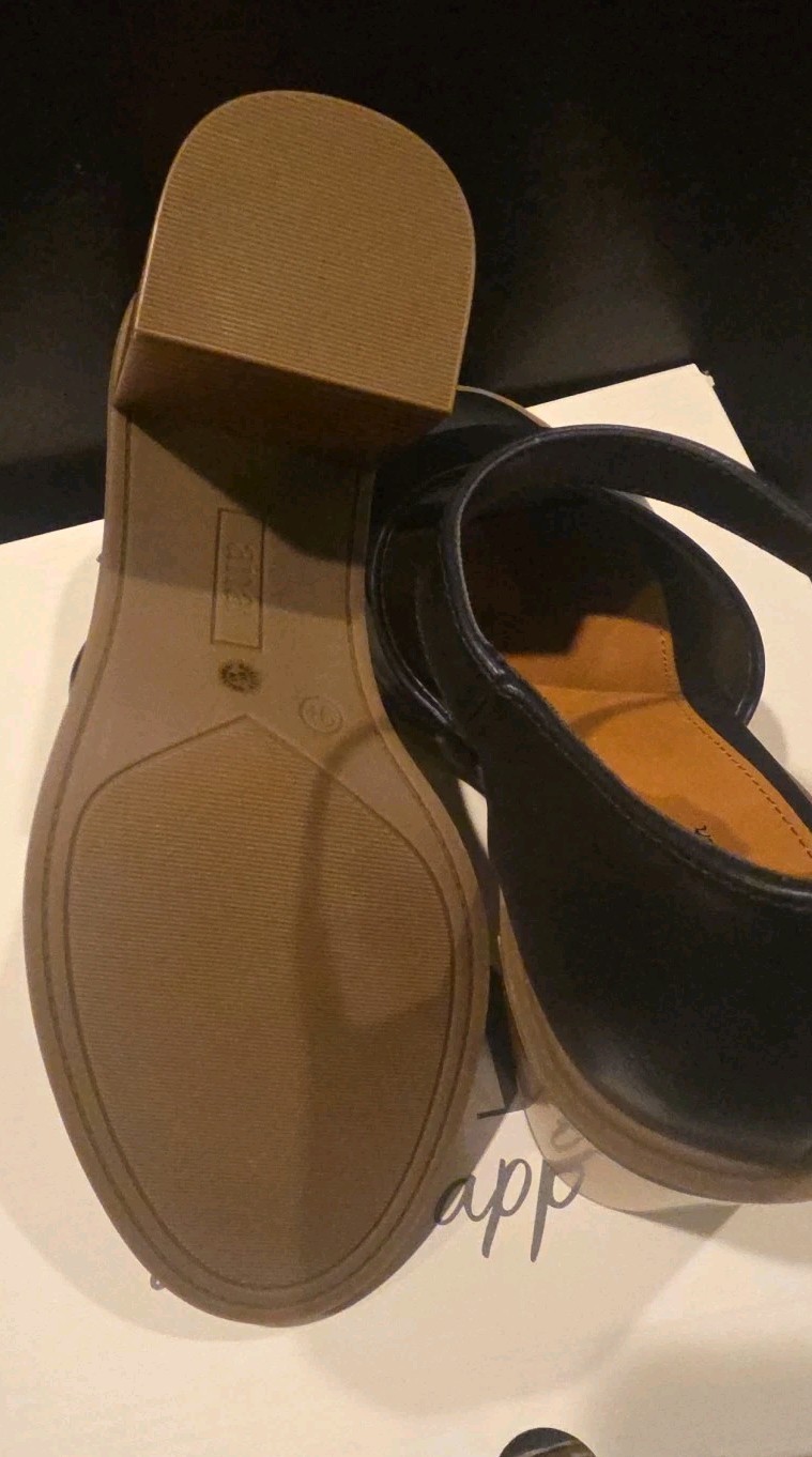 ANA Pixley Black & Brown Chunky Sandals Women’s Size 9.5M – New in Box