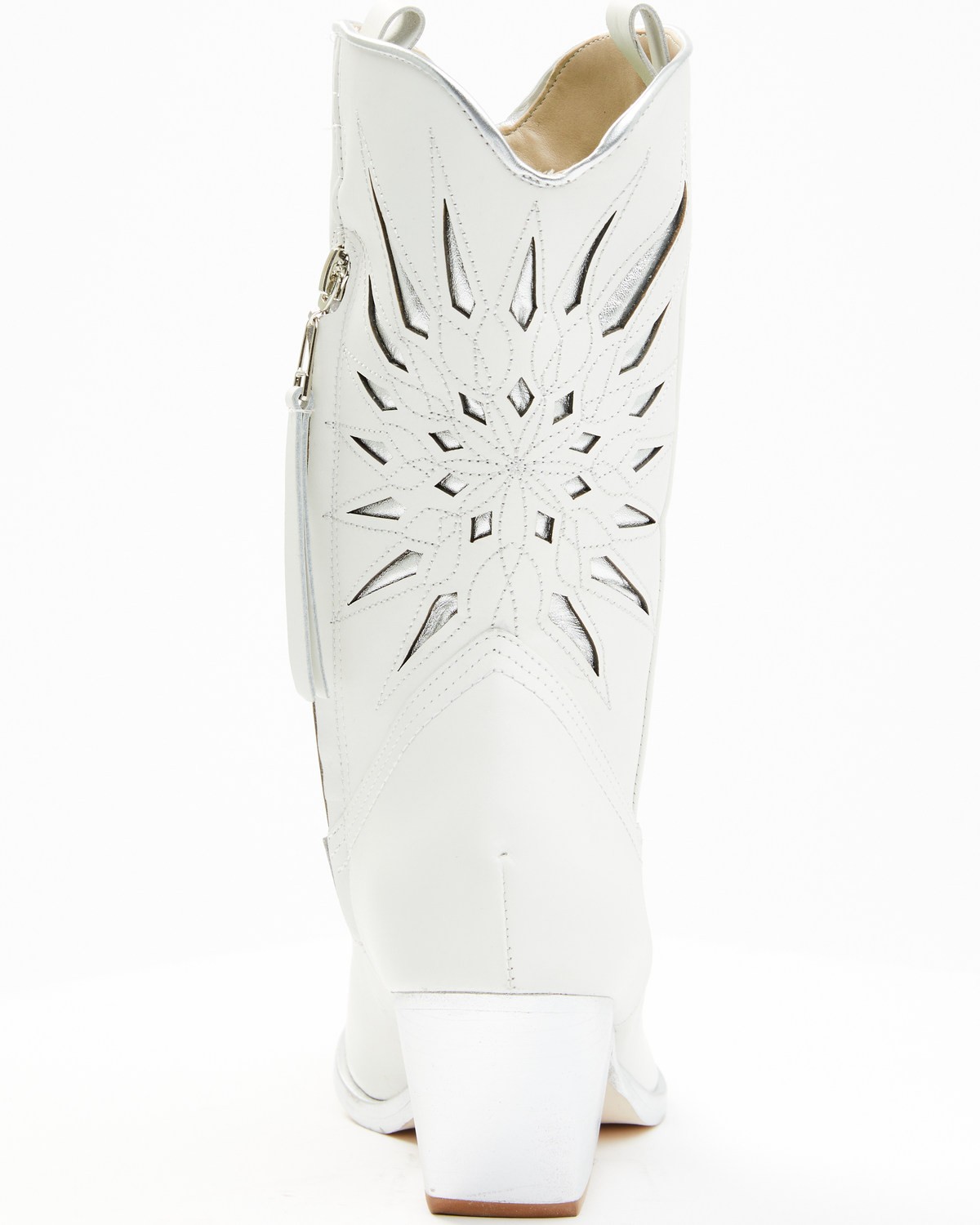 Golo Women's Mae Sun Inlay Western Fashion Boot – Snip Toe – MAE-WHT