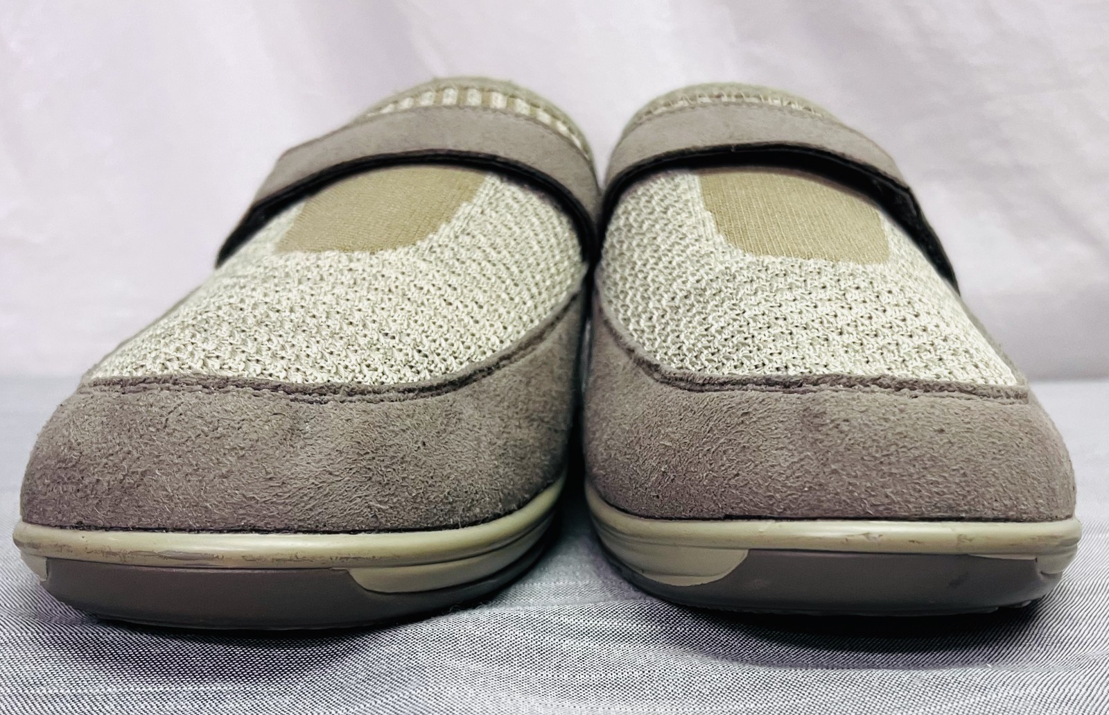 Orthofeet Louise Women’s 9.5 D WIDE Orthopedic Clog Shoes Gray Adjustable Strap