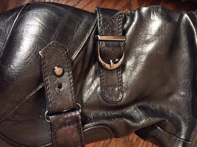 Rialto half calf black women’s zip boots size 6M heels 3.5 in. top to bottom 13