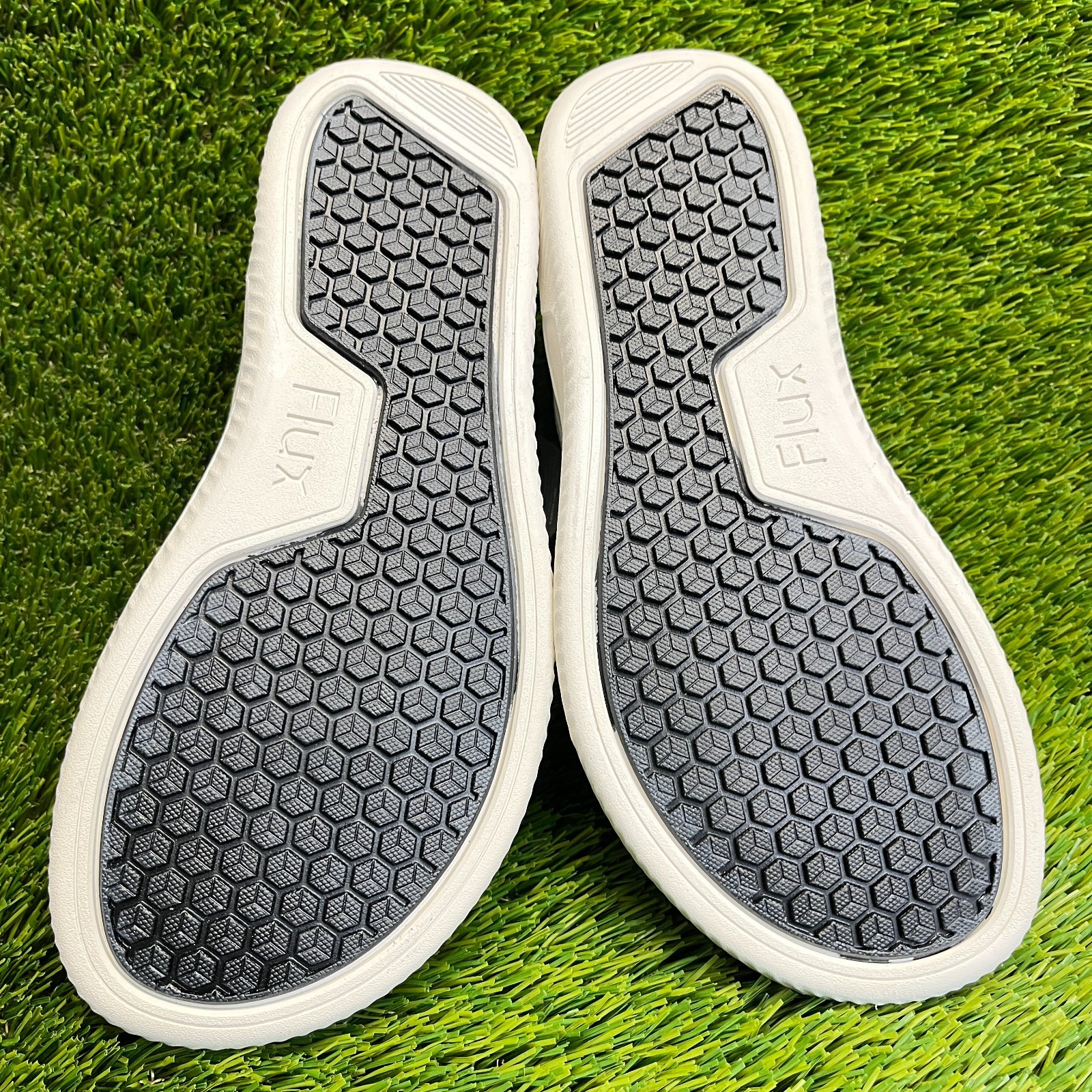 Flux Footwear Adapt Leather Trainer White Womens Size 8 Athletic Shoes Sneakers