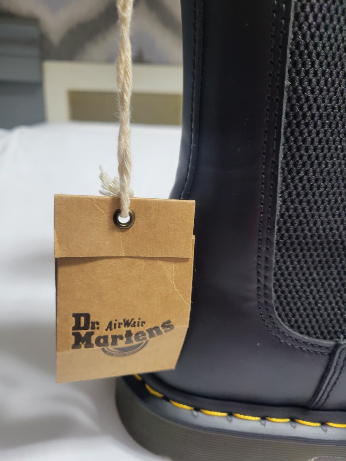 Dr. Martens 2976 Quad Platform Chelsea Boots Smooth Black Leather Unisex M8/W9