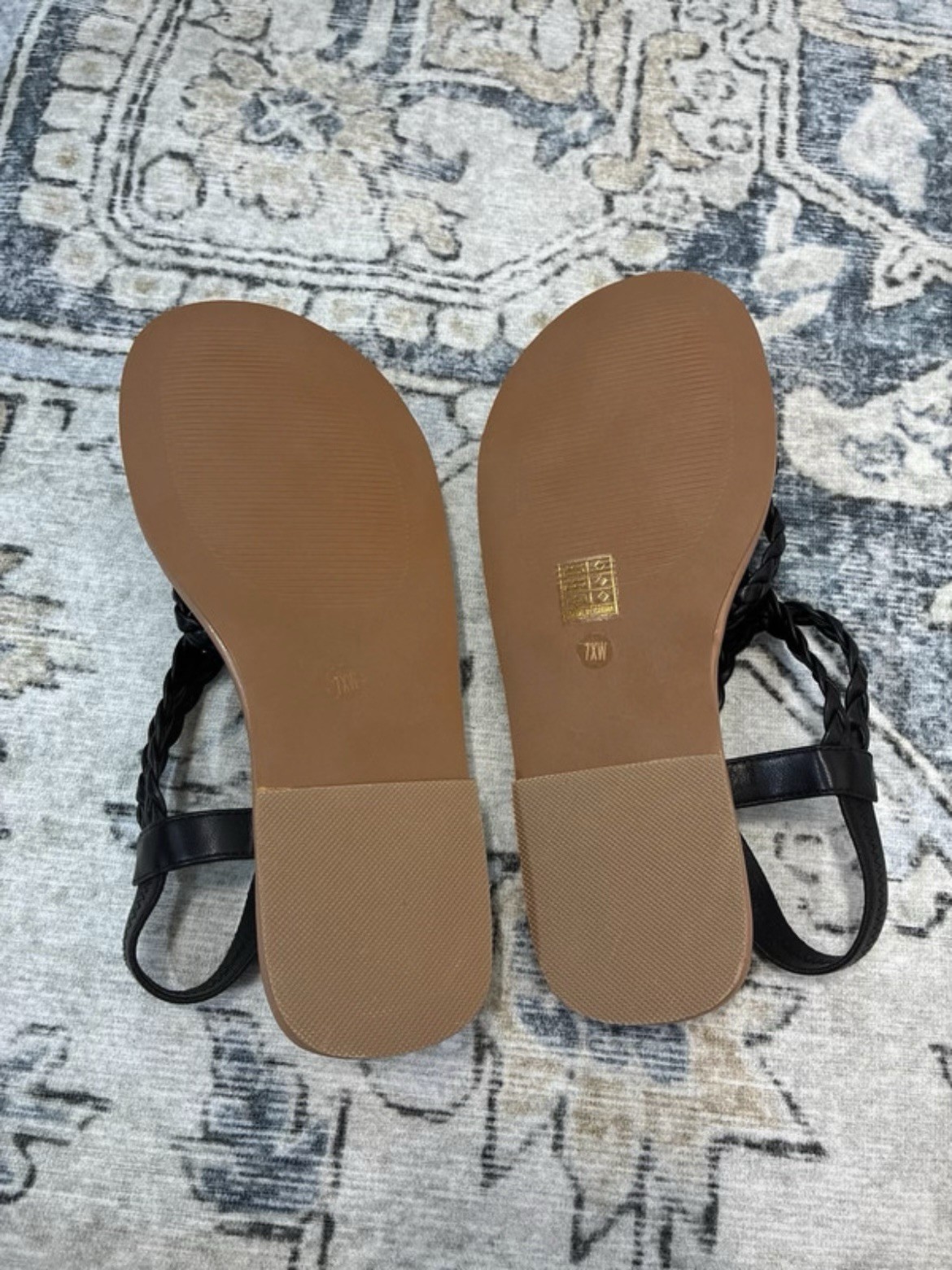 Louika Extra Wide foot friendly braided cross sandals