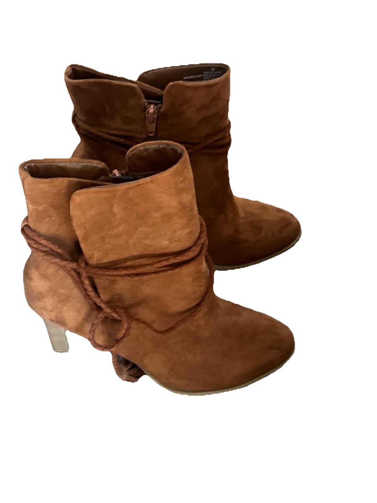Isaac Mizrahi for Target Brown Suede Ankle Boots Heels – 10