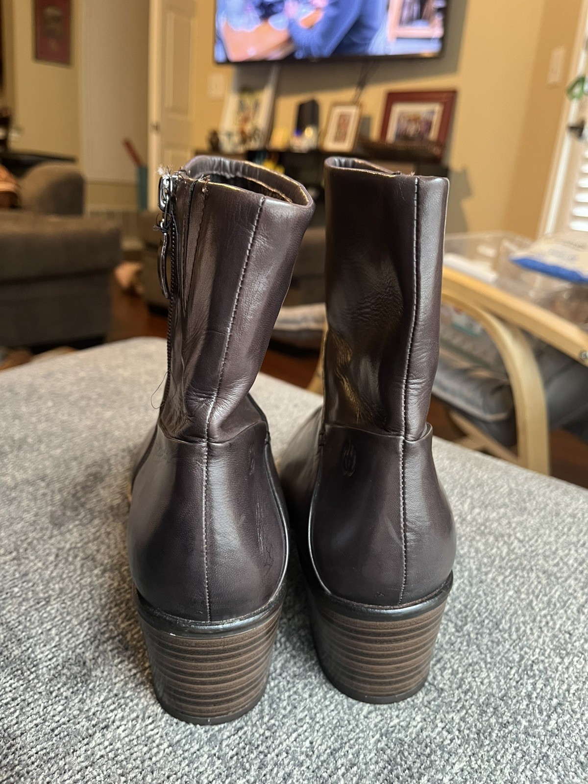 Gerry Weber Brown Leather Boots Sz 41