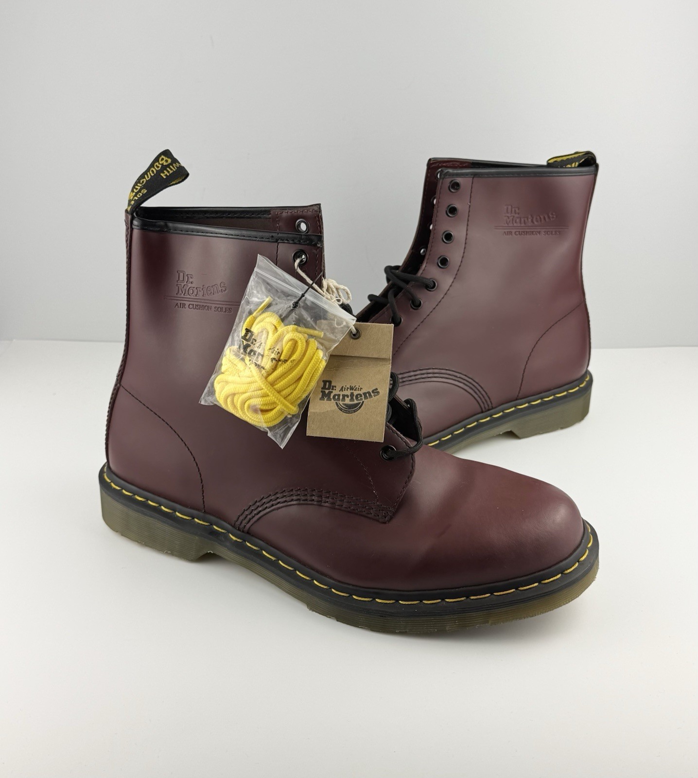 NEW Dr. Martens 1460 Men’s Cherry Red Smooth Leather Boots Size 13M, $370