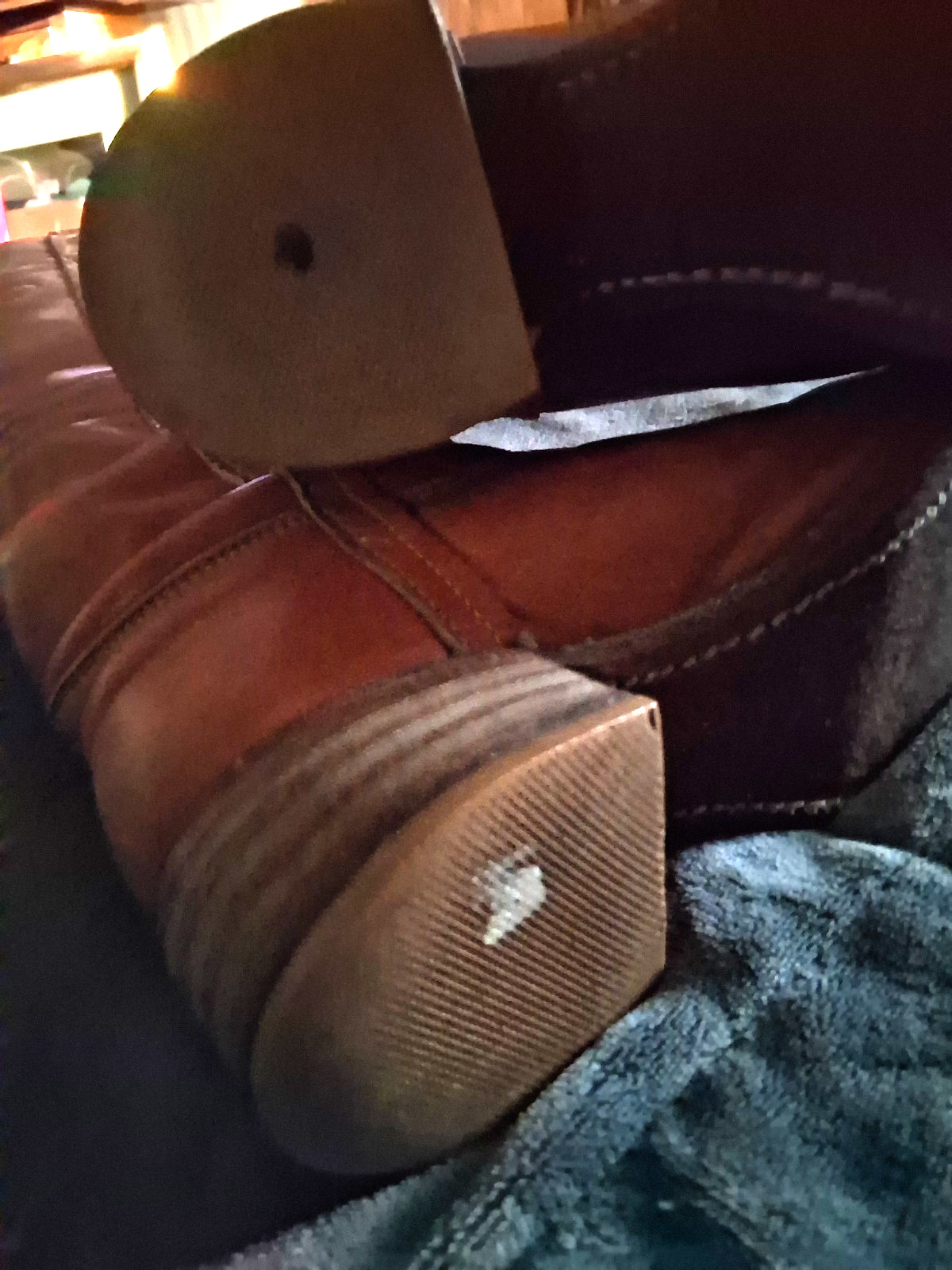 Wrangler 1970’s Western Cowboy Campus Leather Tan Brown Boots Women’s 8 M