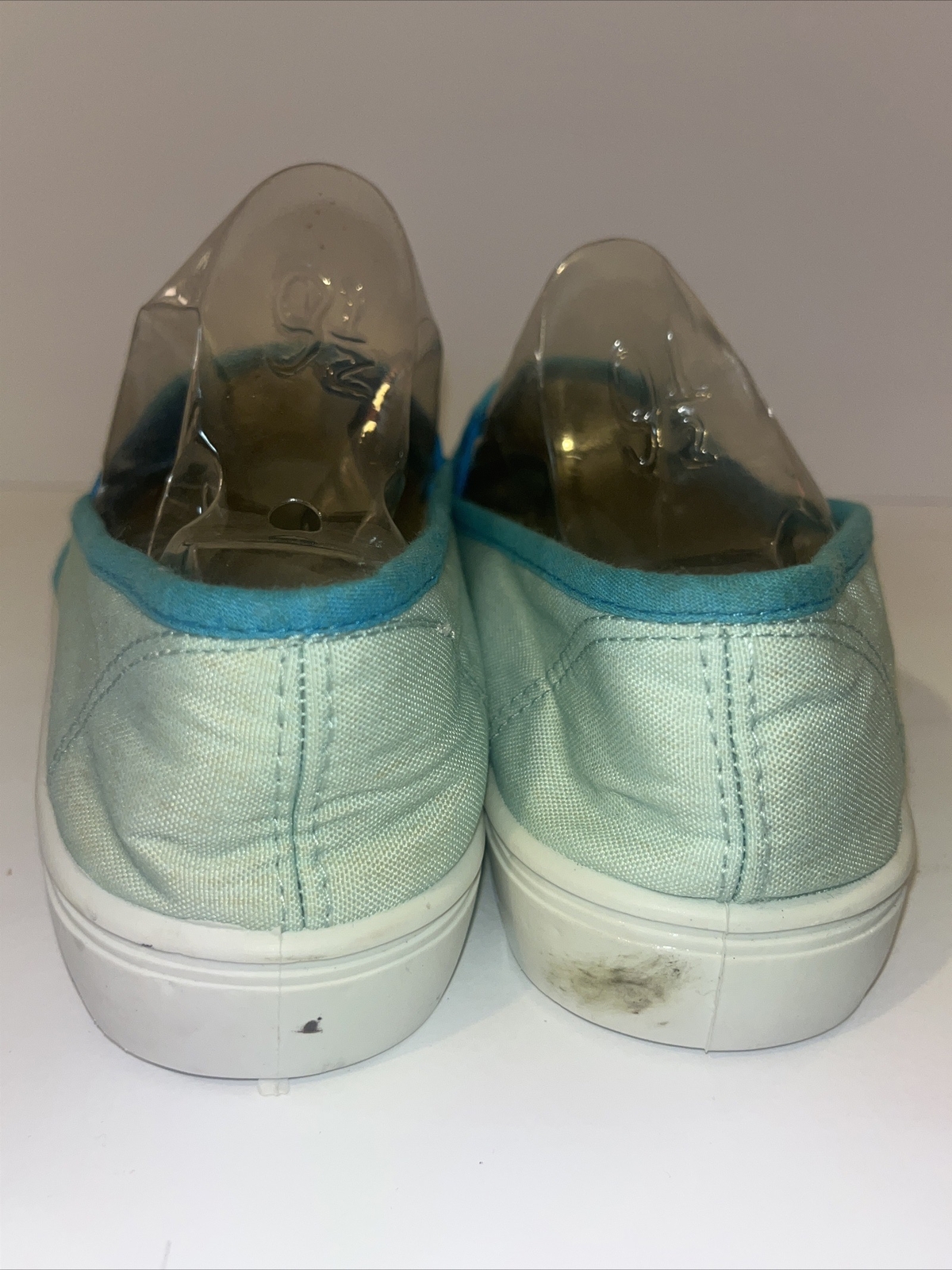 VTG Disney The Little Mermaid Ariel Sebastian Flounder Slip On Canvas Shoes M 6