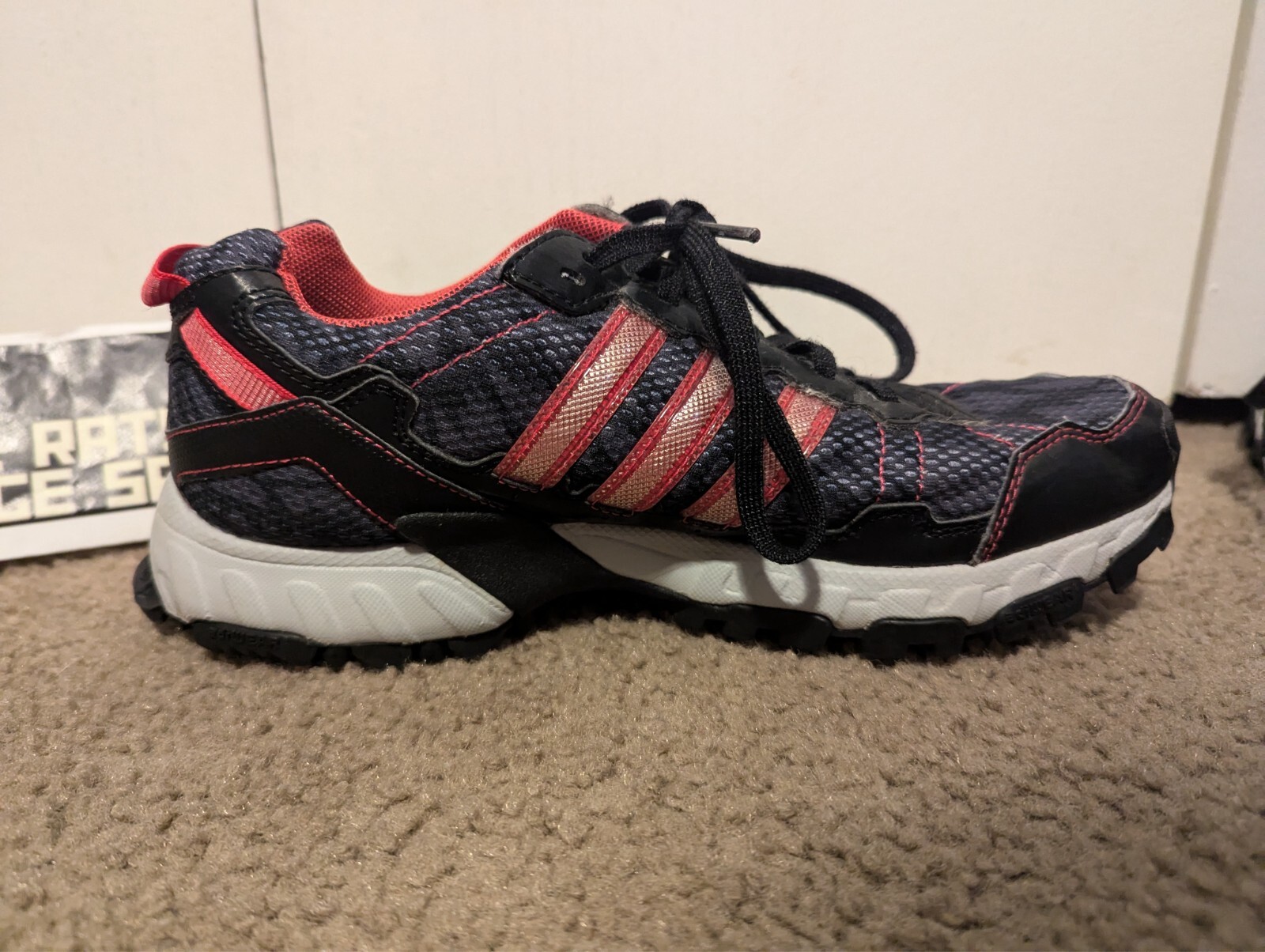 Adidas Women’s Thrasher 1.1 C76331 Gray Black Pink Running Shoes Size 8.5