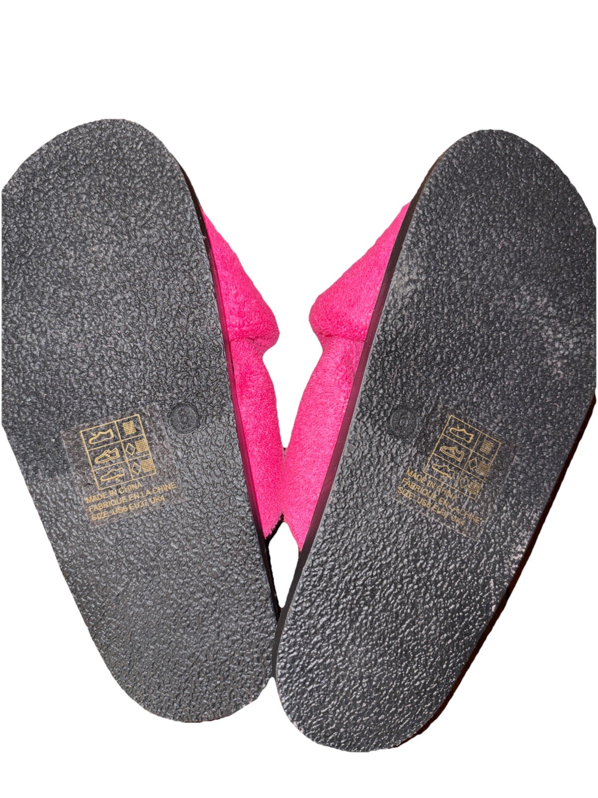 Anthropologie Maeve Terry Slide Sandals Hot Pink Cross Strap Womens 6 New