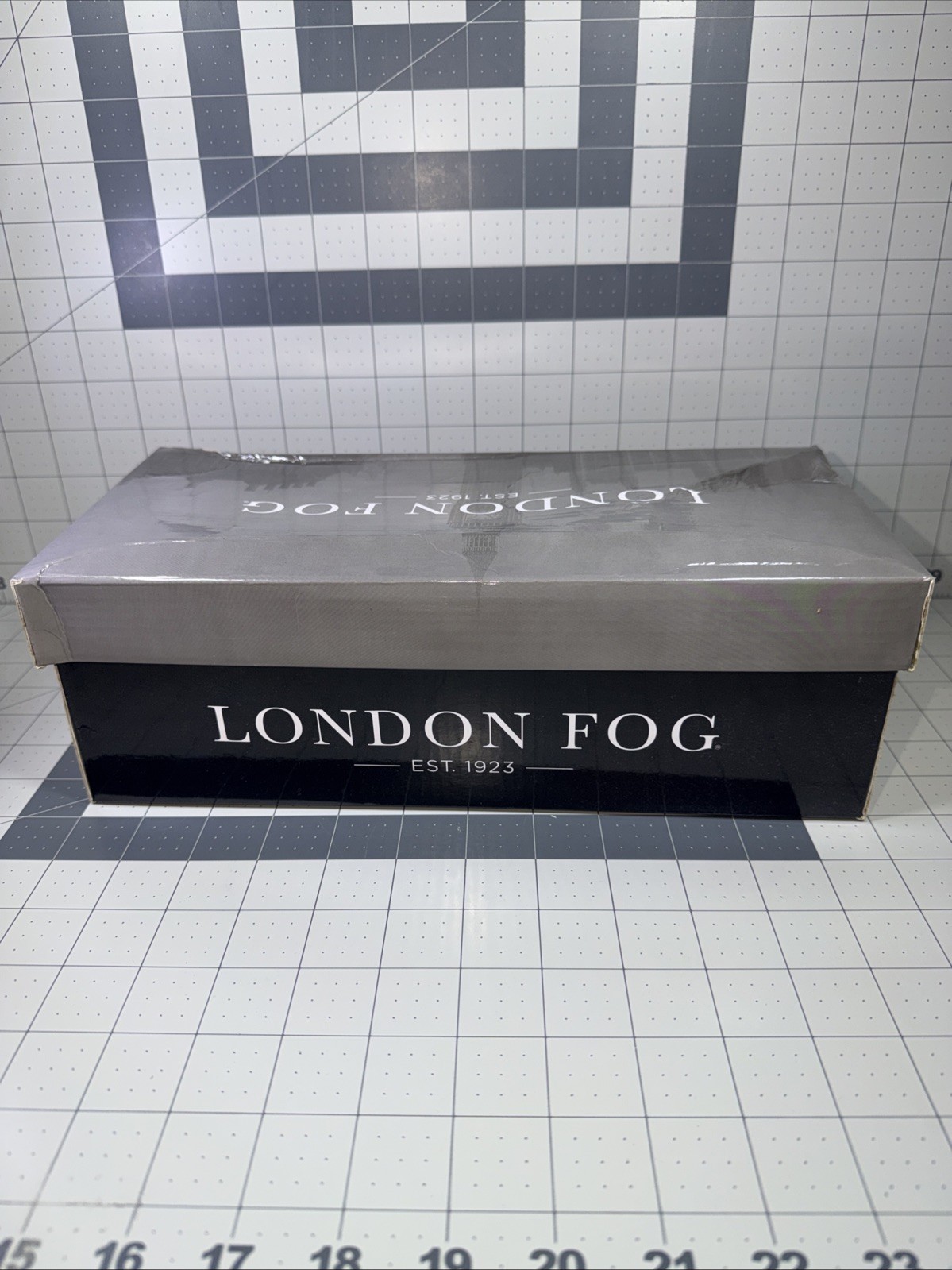 London Fog Chelsea Navy Fabric Flats Size 7.5 ZXK183 New W/ Box Water Resistant