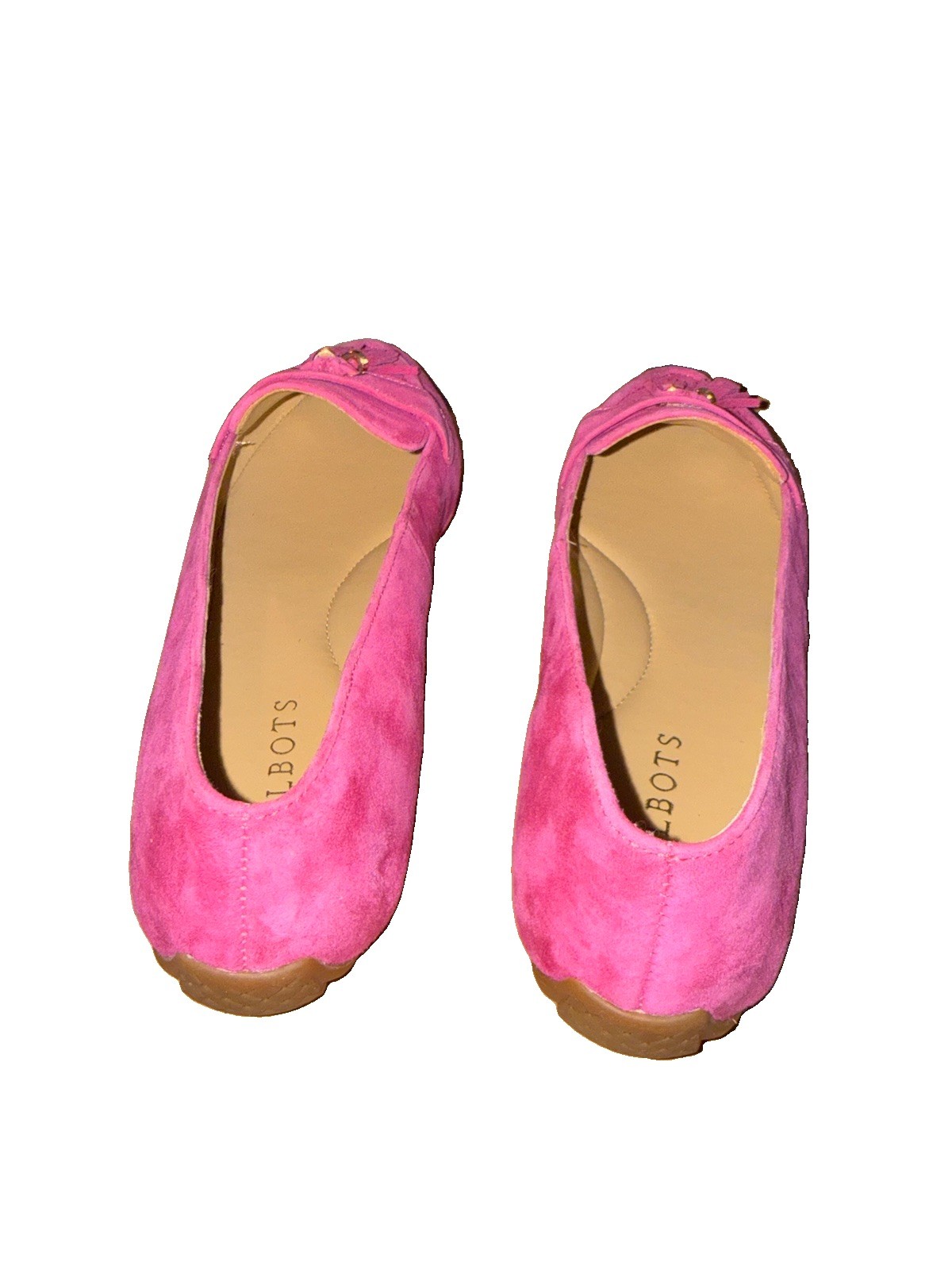 NWOT Talbots Francesca Pink Suede Leather Tassel Loafers Driving Flats Size 8