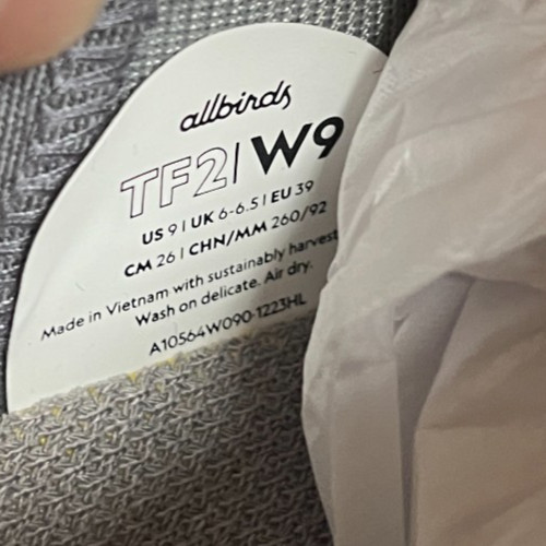 Allbirds Tree Flyer 2 Womens Size 9 Thunder Purple White Running Shoes Sneakers