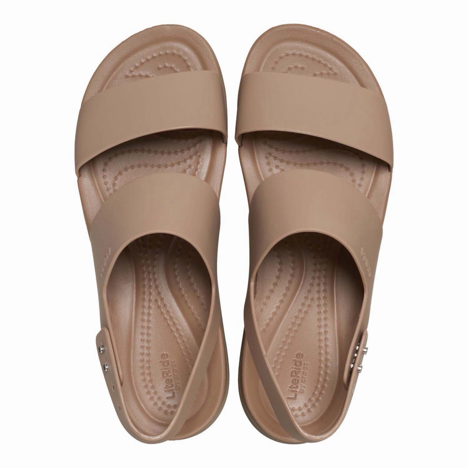 Crocs Brooklyn Low Wedge Cashew Sandals. Sz 9. NWT!