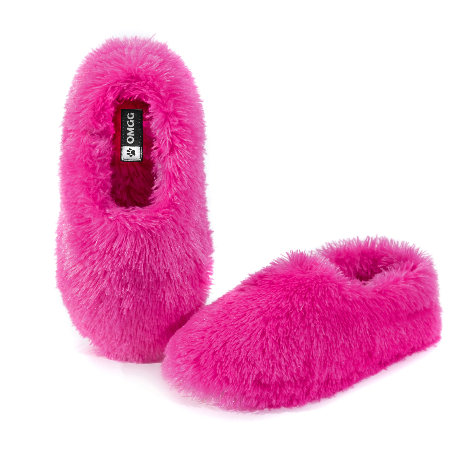 Fuzzy Winter Indoor Slippers for Women, Plush Warm Moccasin Slippers for Lady