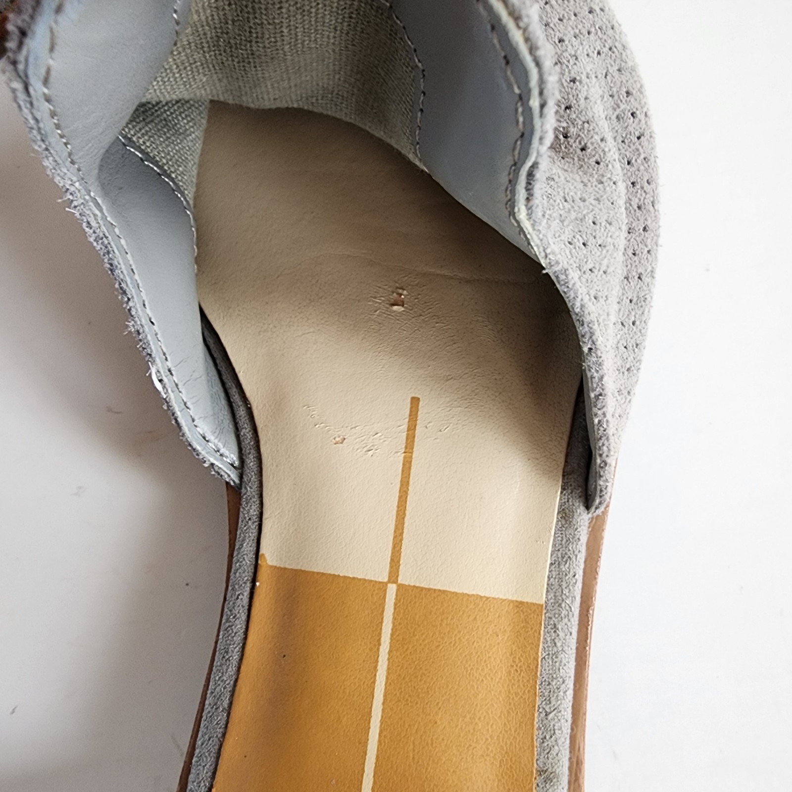 Dolce Vita Kelsa Women’s Slip On Size 6M Gray Sued Casual Workwear Flats