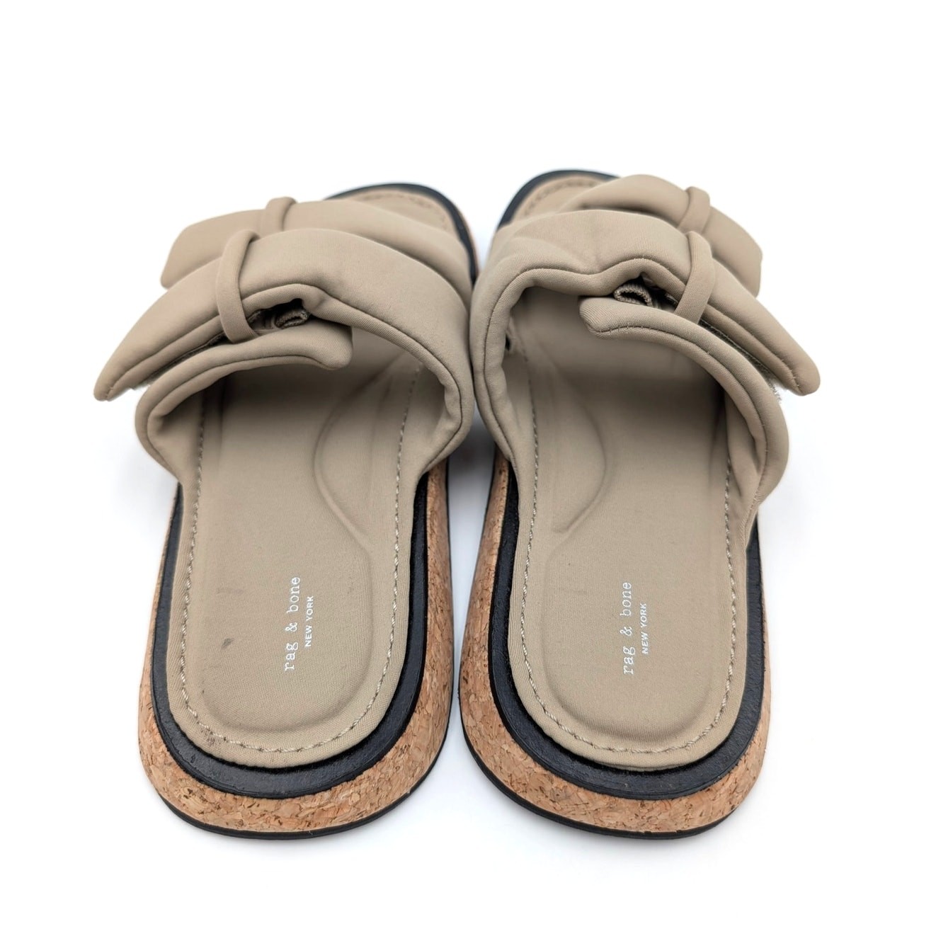 Rag & Bone Parque Slide Sandals Women’s Open Toe Light Sand Size US6.5 EU36