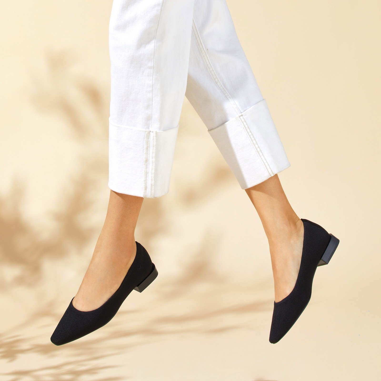 VIVAIA Aria Pointed-Toe Flats Black | EU 40.5 / US 9-9.5