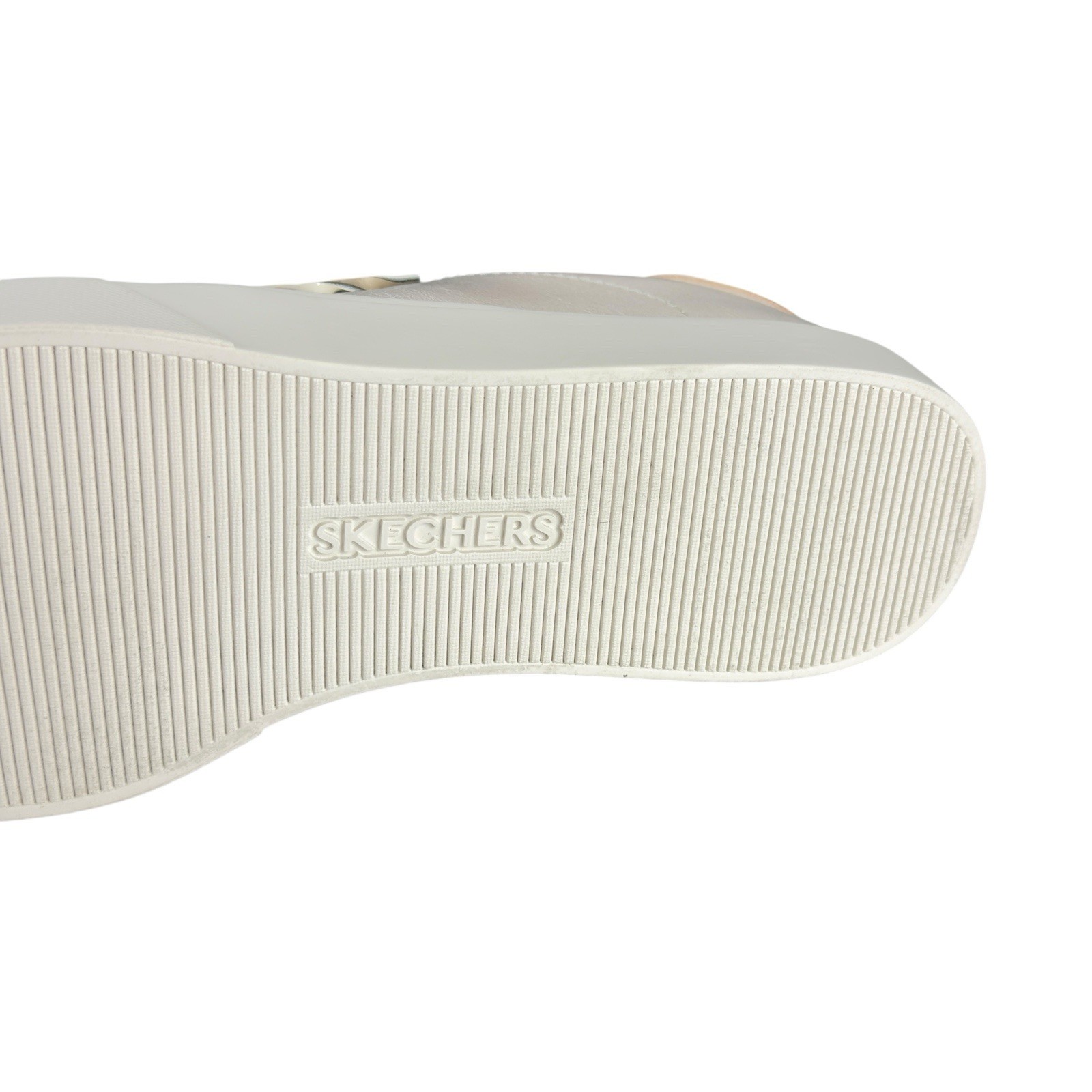 Skechers Eden LX Slight Shimmer Women’s 10 Off-White Sneaker Memory Foam 185057