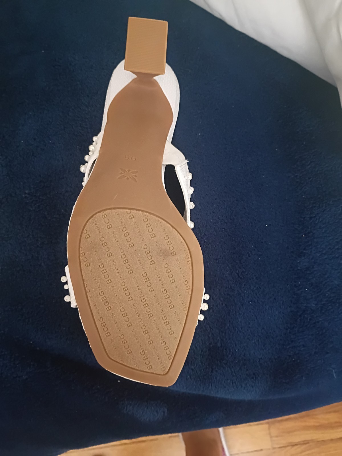 Women’s Classy IvoryPearlRalita High Heel Sandals By BCBGenertions/Sz.91/2