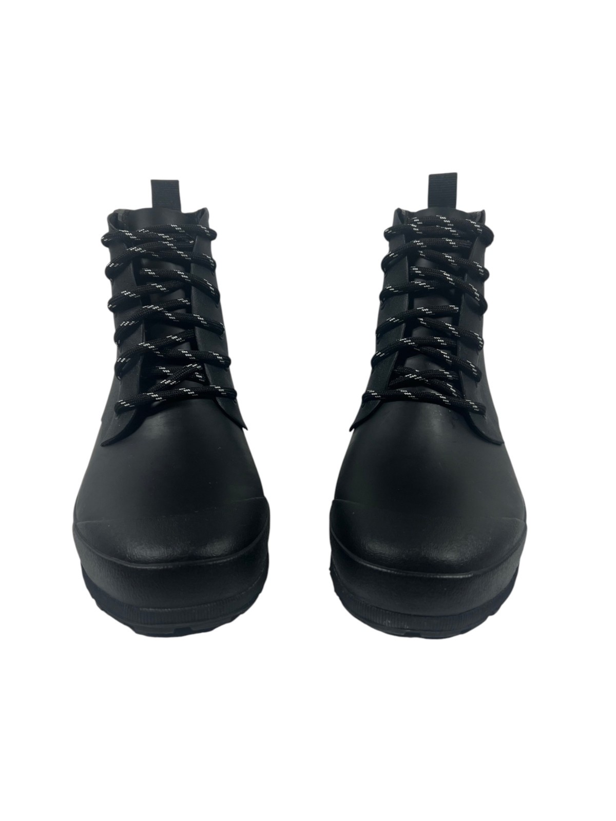 Madewell Boots Womens 6 Rain Boots Lace Up Lugsole Commute Travel Comfort Black