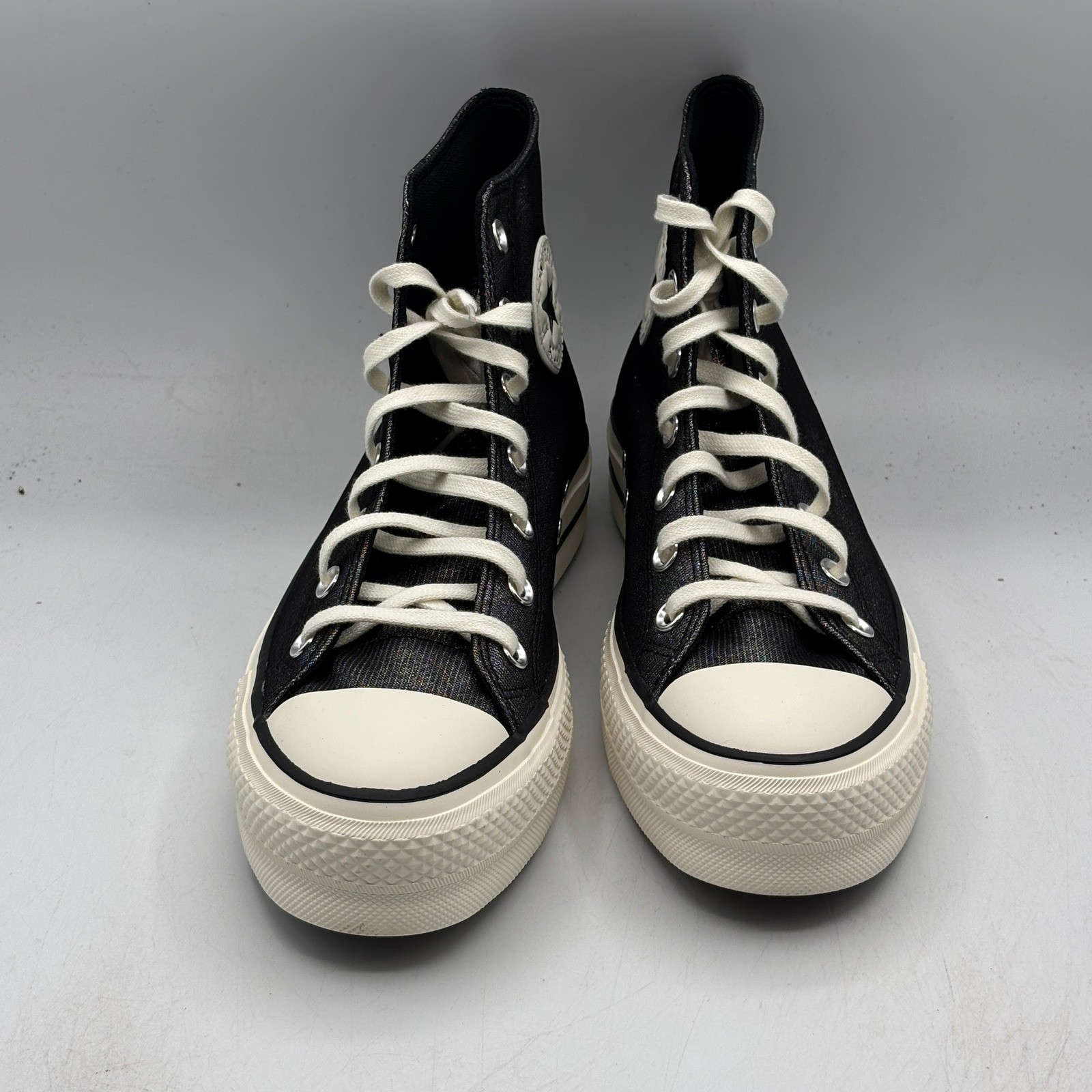 Converse CTAS Lift Hi Shoes Women Size 9 Black Egret Platform A14519C