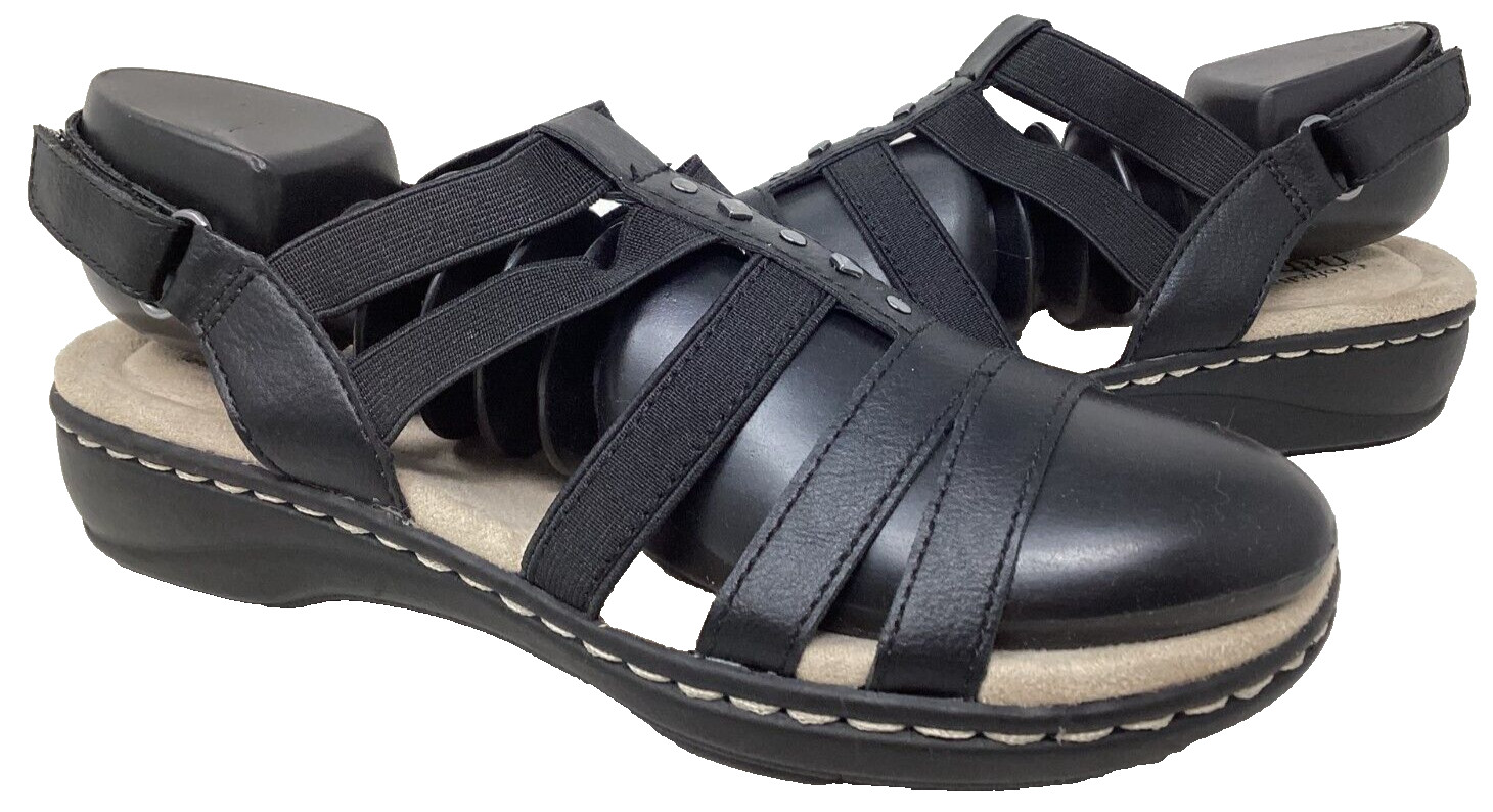 Croft & Barrow Women’s Etude Comfort Strappy Walking Sandals Black Size:6 98Q