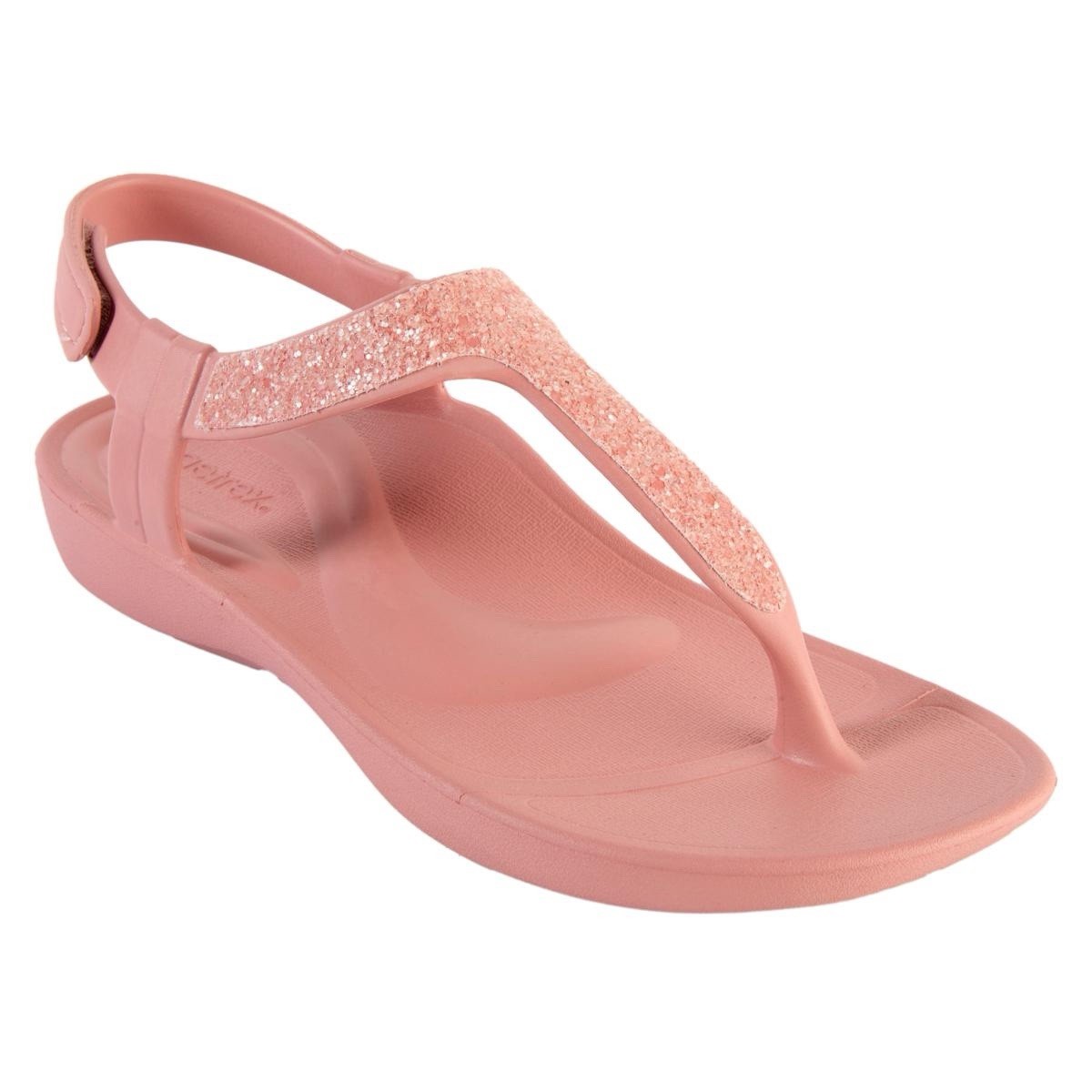 Aetrex Parker Sparkle EVA Arch-Support Thong Waterproof Sandal Rose EUR 41 US 10
