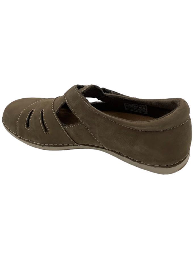 Earth Origins Leather Adjustable Slip-Ons Penny Mushroom