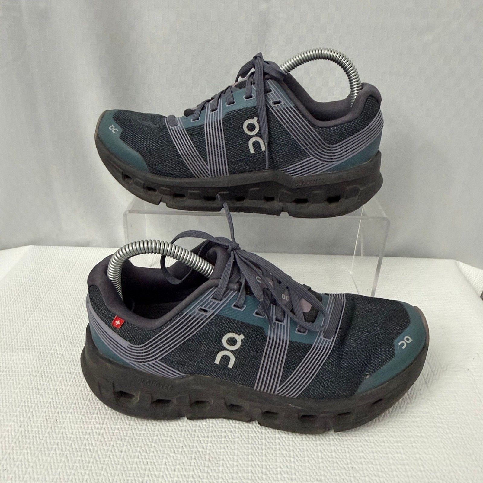 On Cloudgo Shoes Women’s Size 6.5 Running Storm Magnet Dark Gray Blue