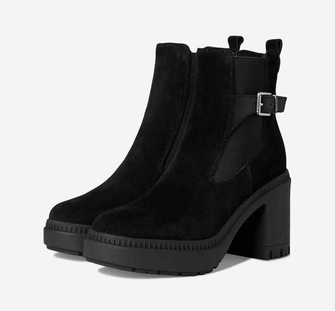 Calvin Klein Women’s Fayth Buckled Boots Black Size 9M New in Original Box