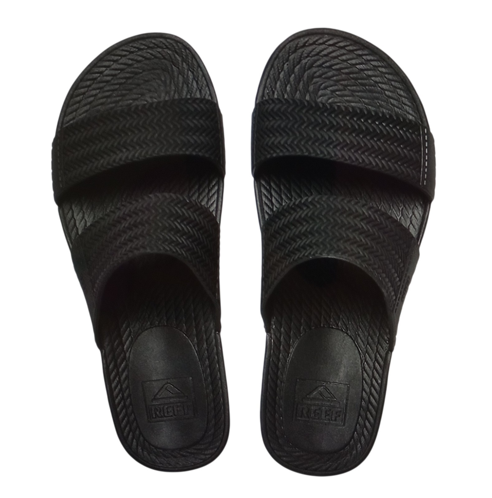 REEF Women’s Water Vista Black Slide Platform Slides Sandals Size 7 Beach Ocean