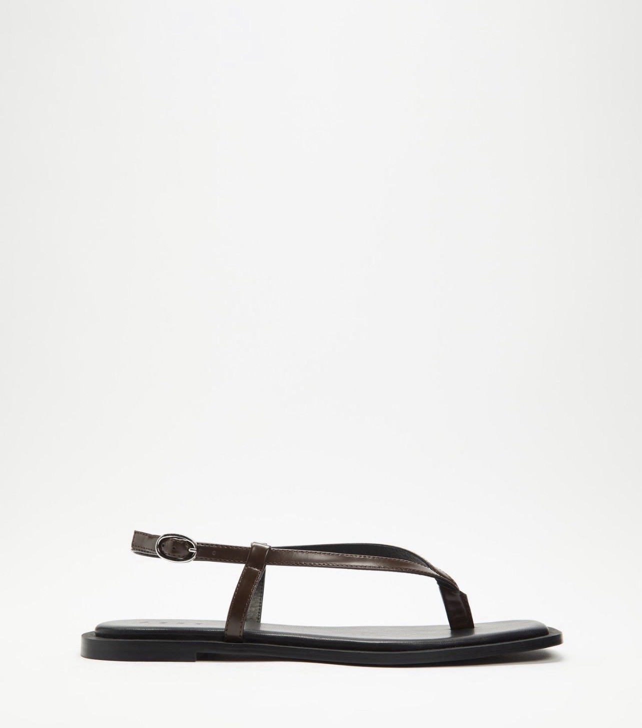 AERE Leather Strap Sandals Brown Size AU 6 RRP$140 Great Condition