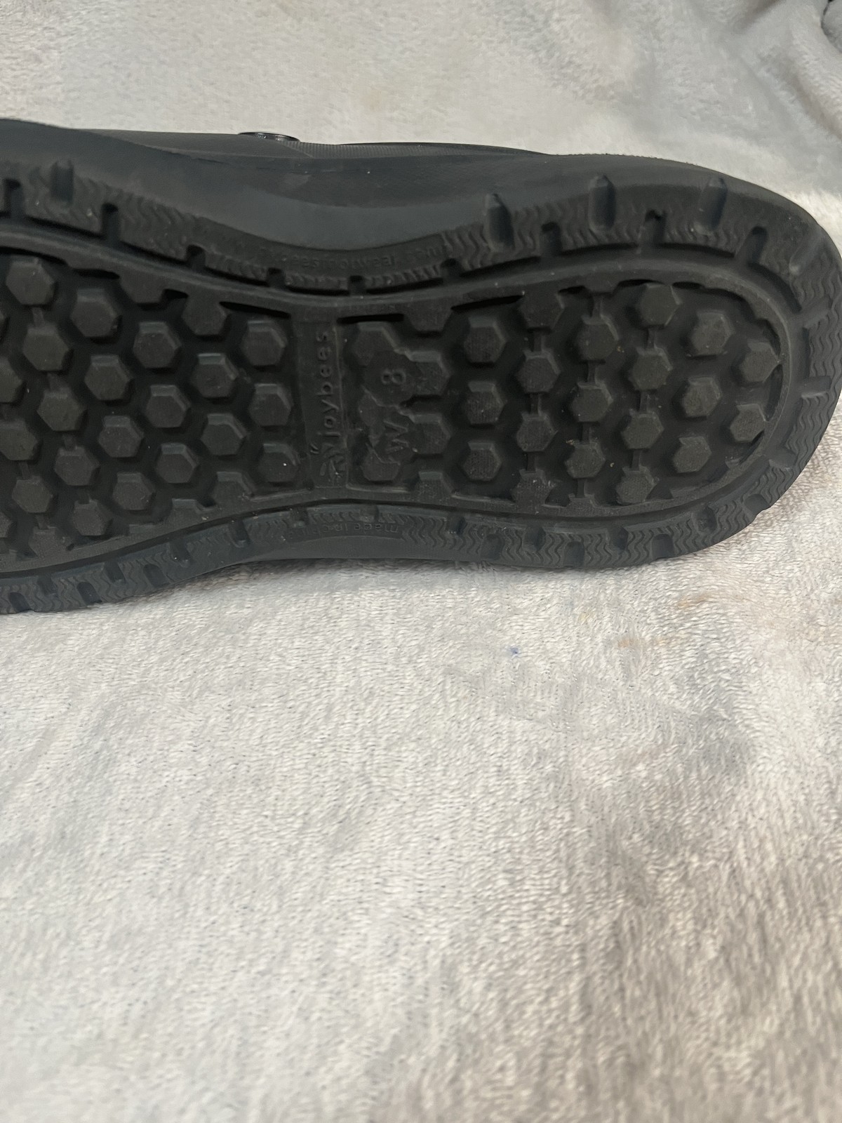 Joybees Shoes Womens Size 8 Black Lined Clog Slip-On Faux Fur Comfort Winter