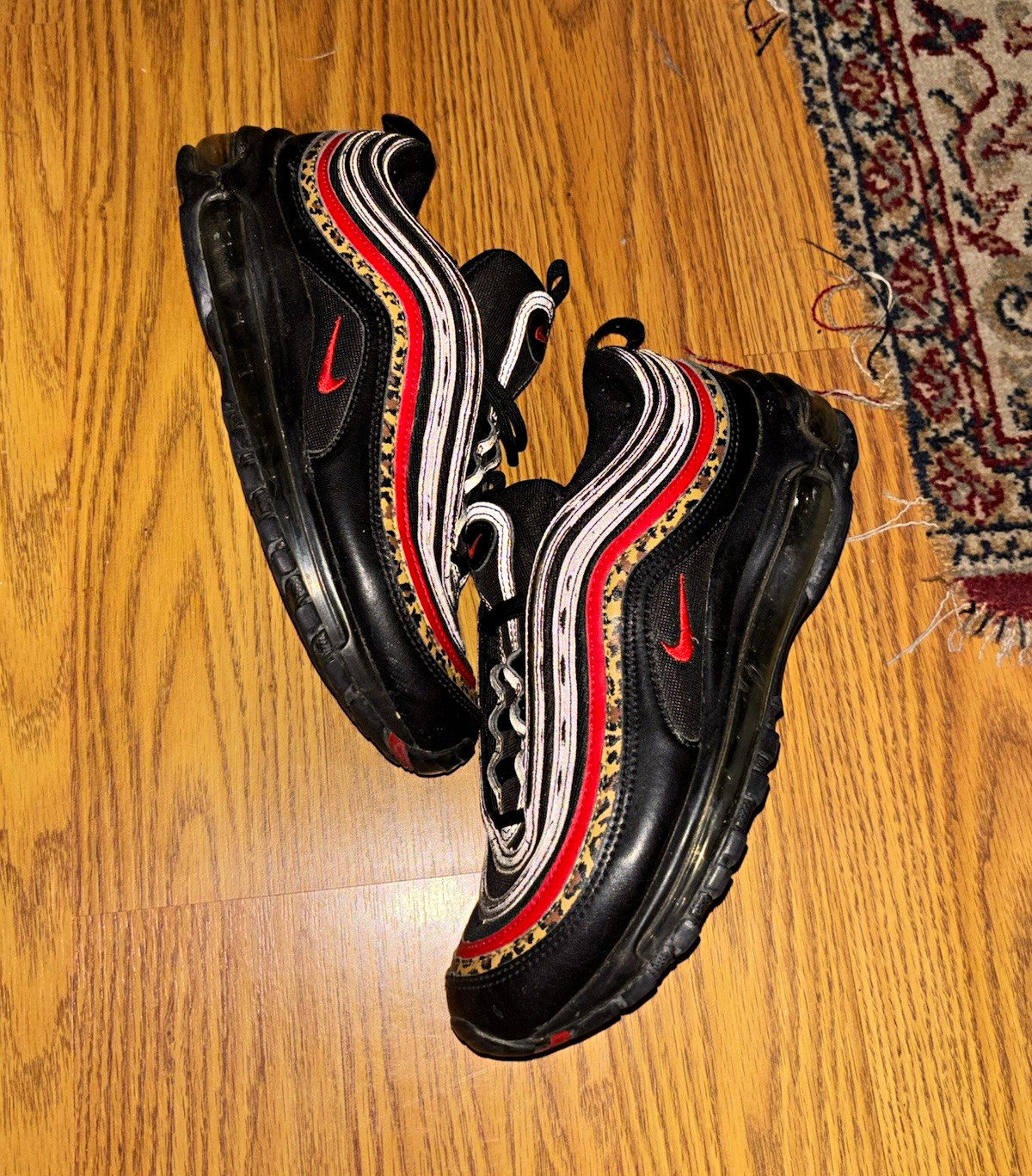 Nike Air Max 97 «Leopard Pack» Black/University Red BV6113-001 Size 6 Men’s