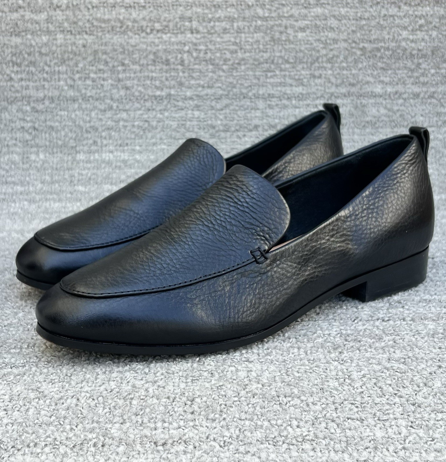 JOHNSTON & MURPHY COLLECTION Ali Black Leather Loafer Women’s Size 7.5 US