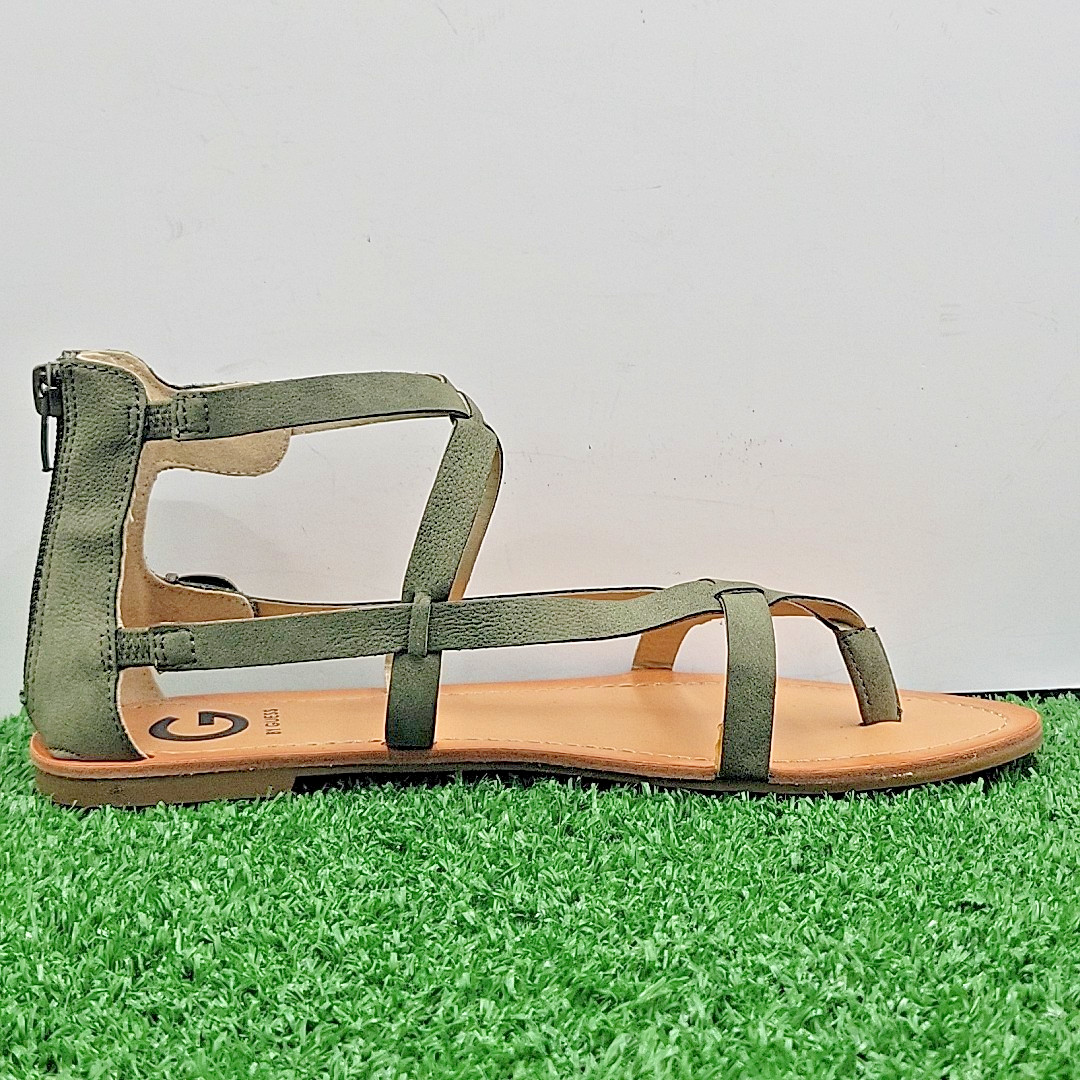 Guess Hisabel Dress Sandals Women’s Size 9 M Green Daily Shoes with Box