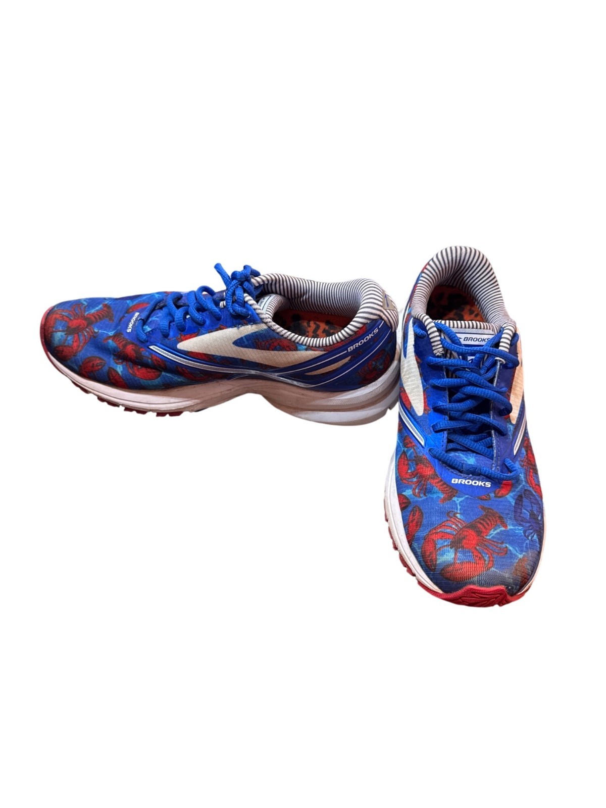 Brooks Launch 4 Boston 2017 wms blue white running sneakers sz8B SKU 10-506
