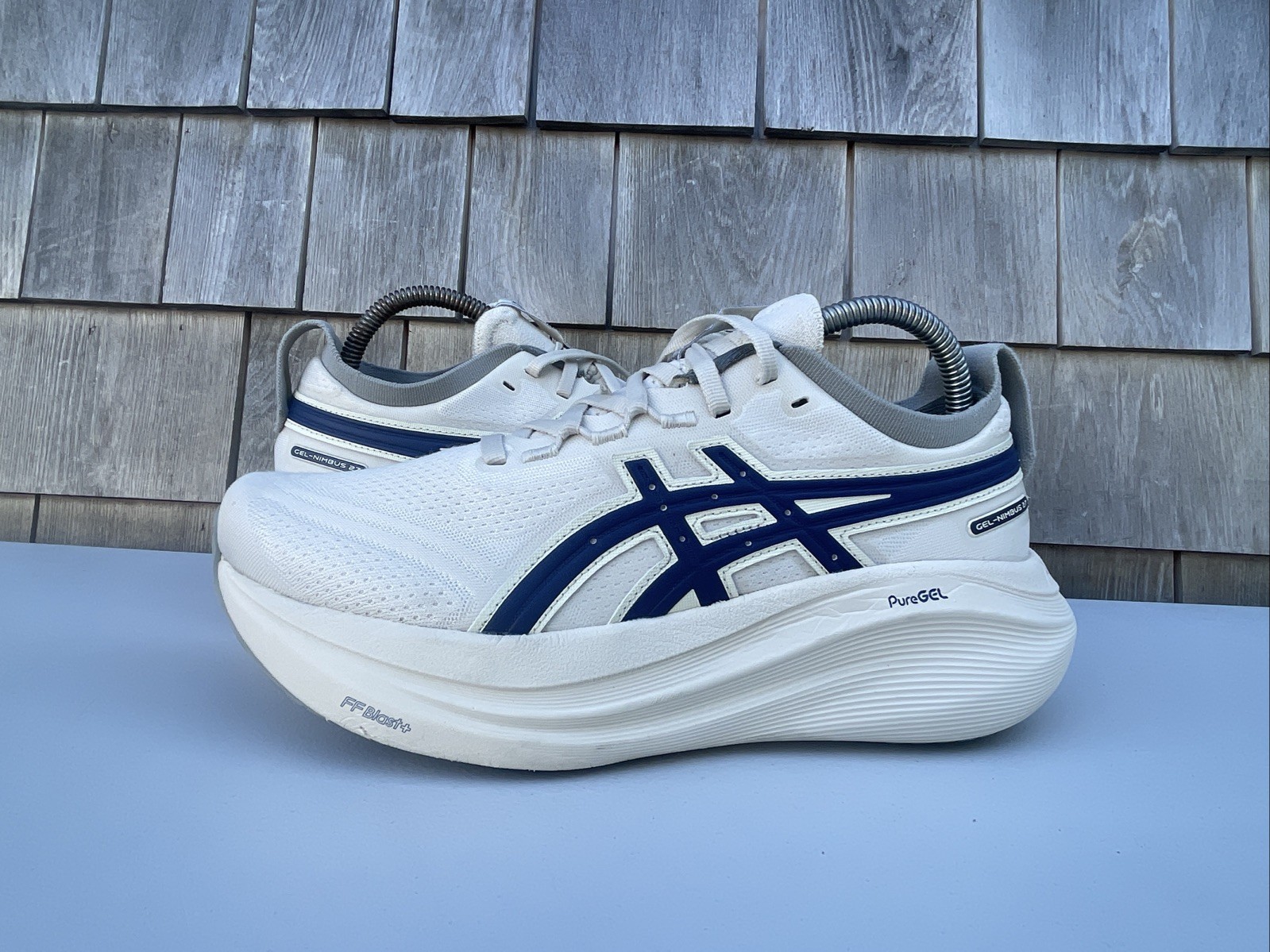 ASICS GEL-Nimbus 27 Grey Blue Running Athletic Gym Sneakers Women’s Size 8.5