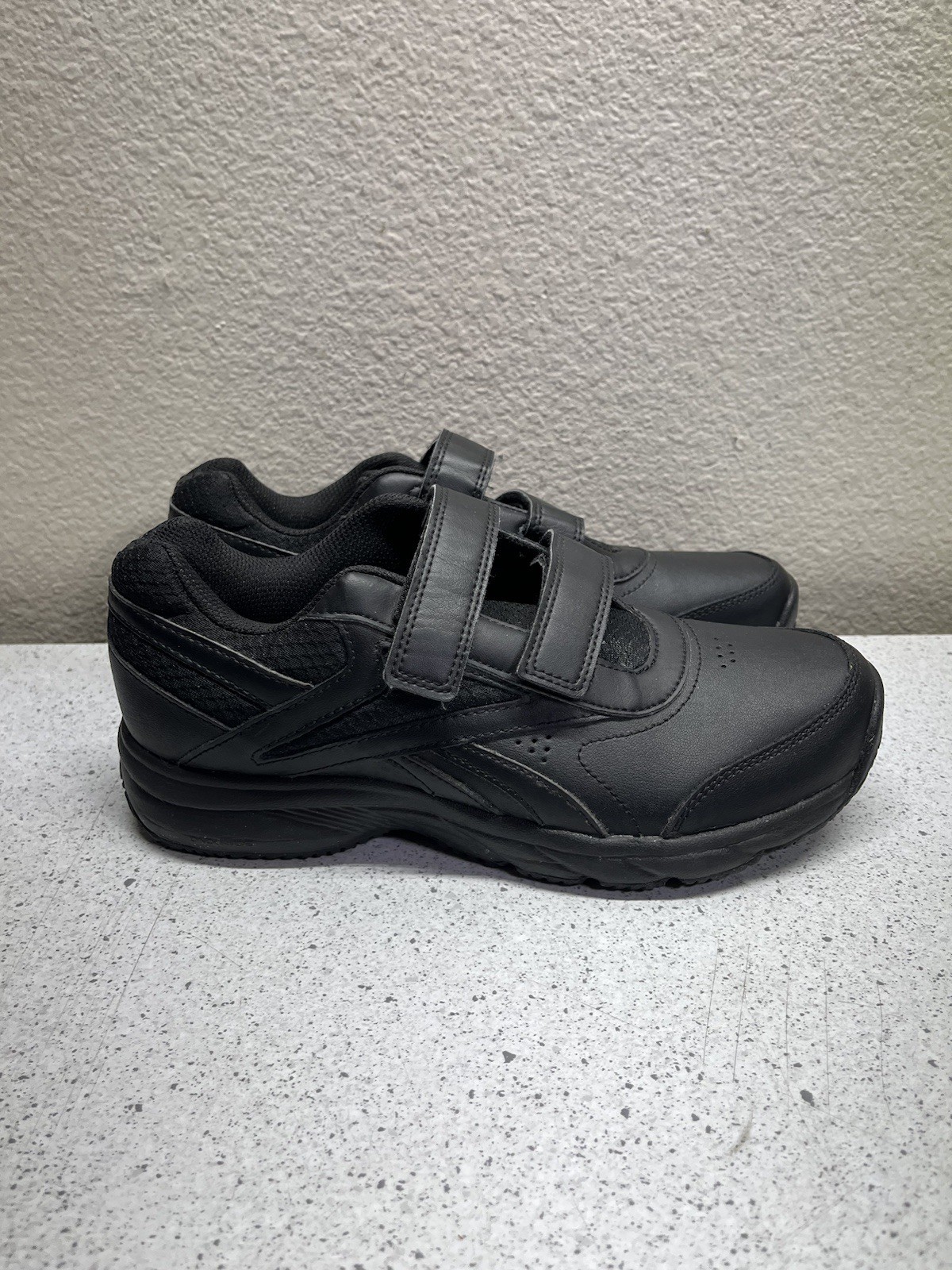 Reebok Unisex Adults Hook & Loop Closure Workwear Sneaker Shoes, Size W8 & Black