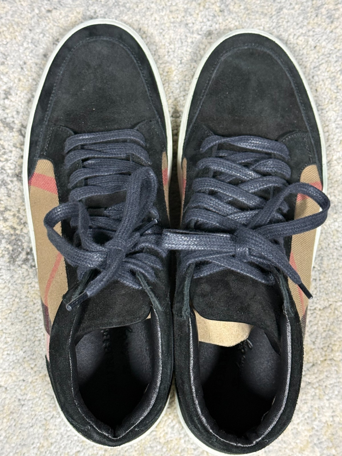 Burberry Sneakers Hi Top Women’s Size (38.5 EU-8 US) Nova Check Suede