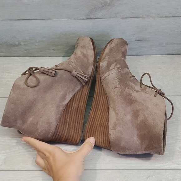 Dr.Scholls Womens Dakota Wedge Ankle Boots Comfort shoes sz 10M