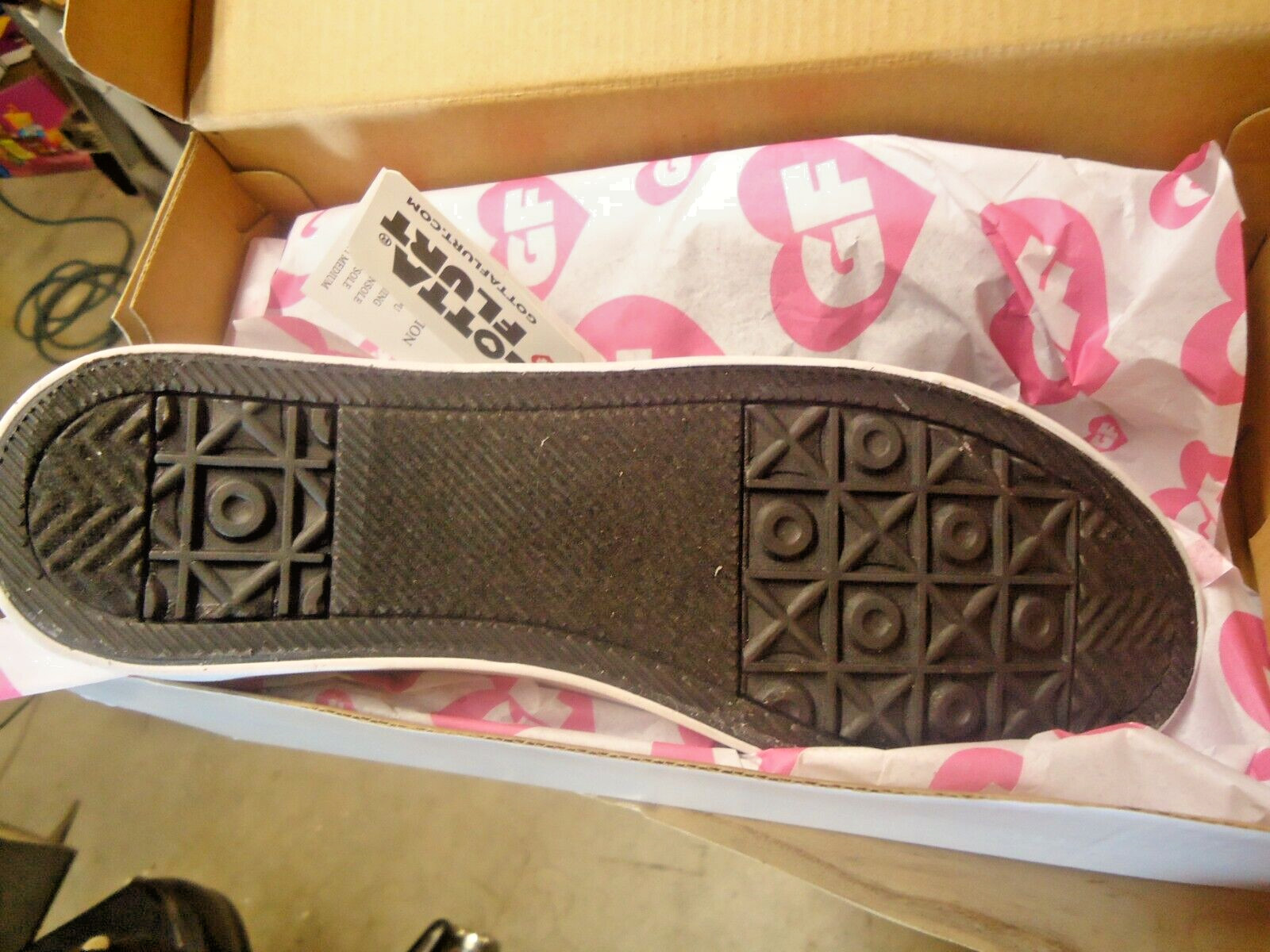 NWOB GF Gotta Flurt Disco II Black Sequence Tennis Shoes-Size 7-1/2 Super Cute!