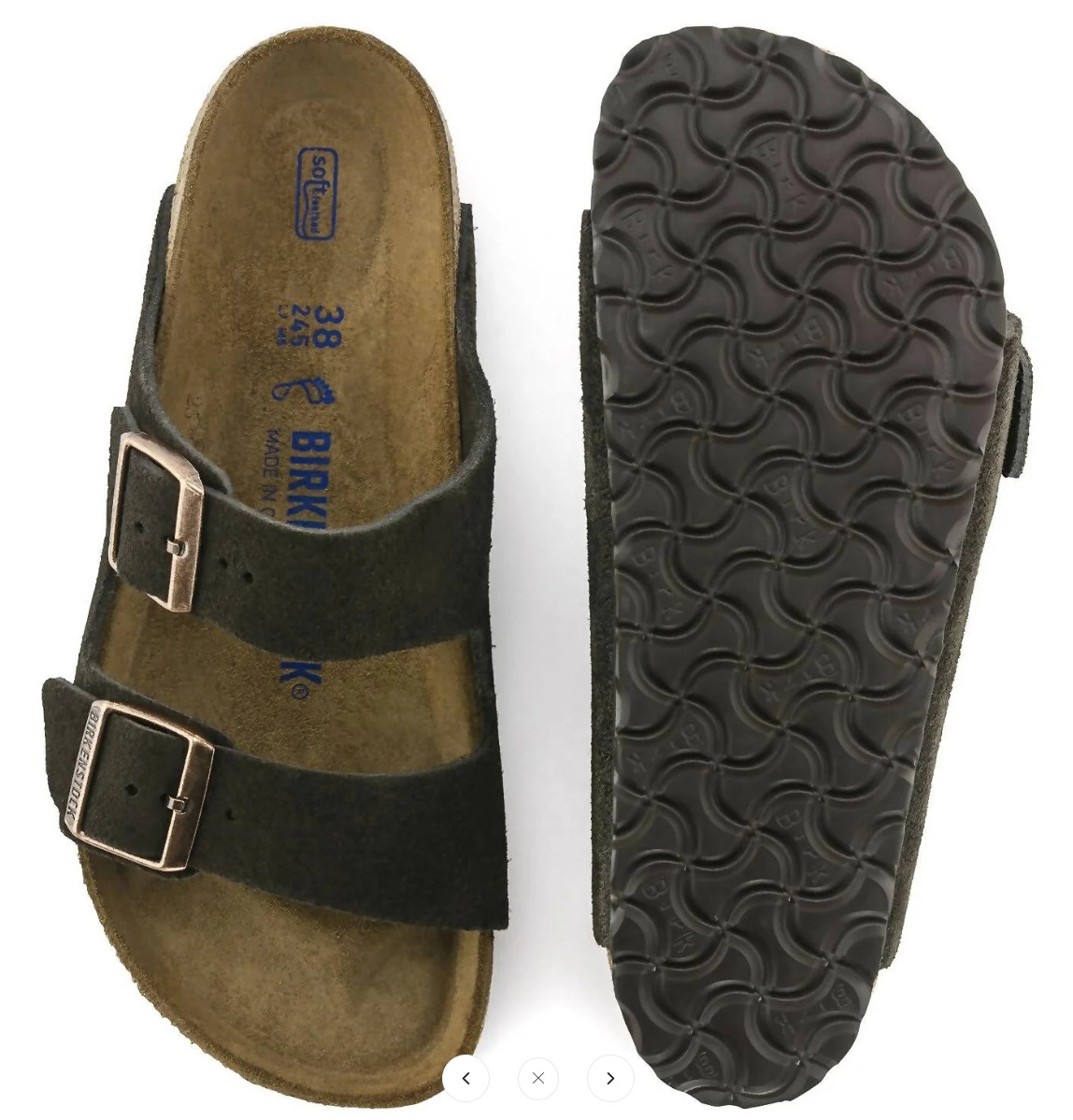 Birkenstock Arizona Mocha Suede Soft Footbed Unisex Sandals Narrow/Wide EU37-45