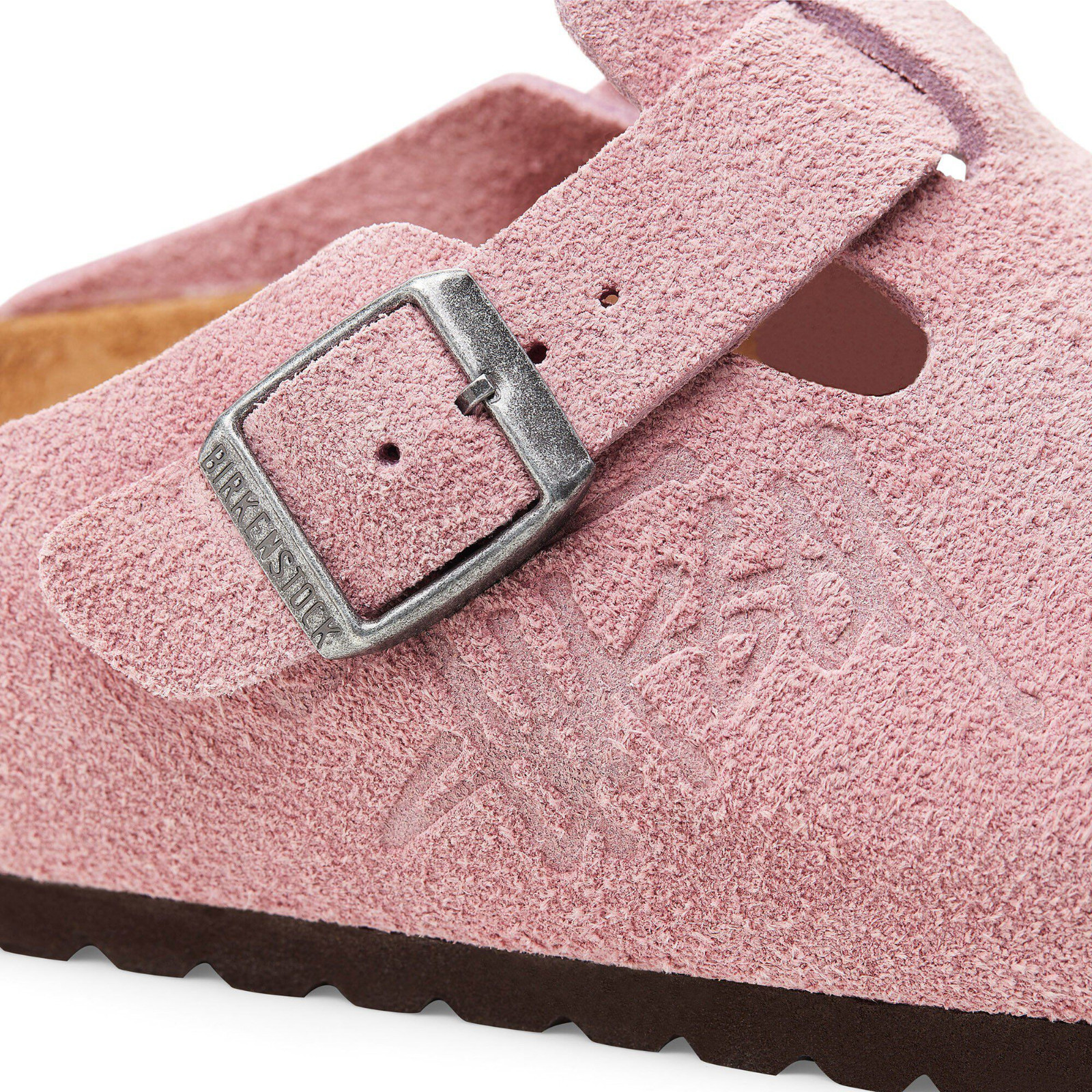 Birkenstock Boston Stüssy x Dusty Pin Suede Footbed Slip-Ons Clog Unisex EU37-45