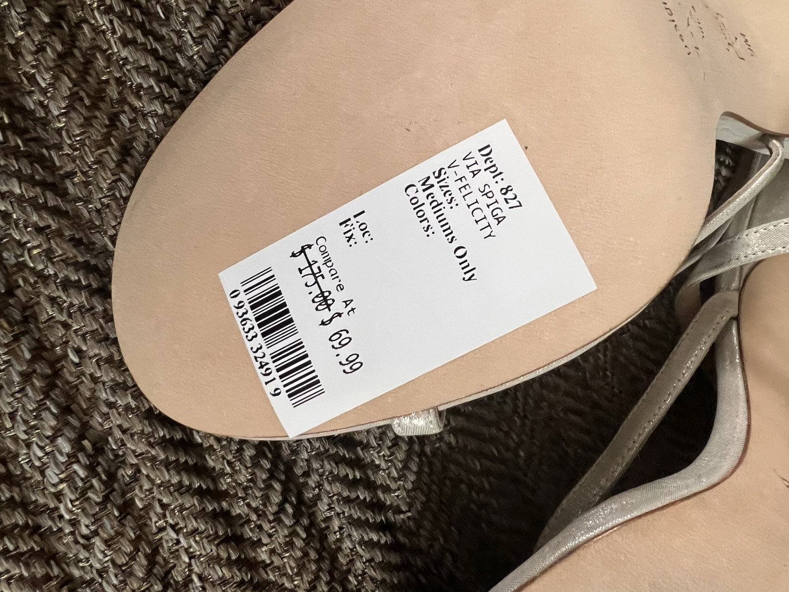 NWB Via Spiga women heels sz.9 shoes