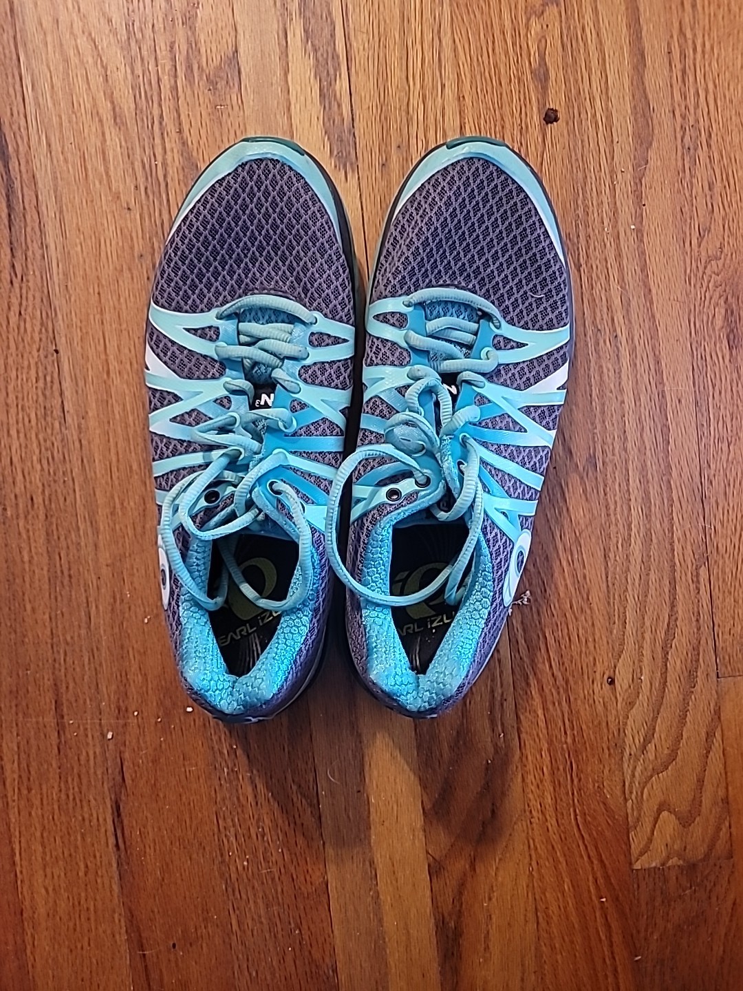Pearl Izumi W EM Road N 3 Womens 9.5 Med Running Shoes Gray Mint Sneaker