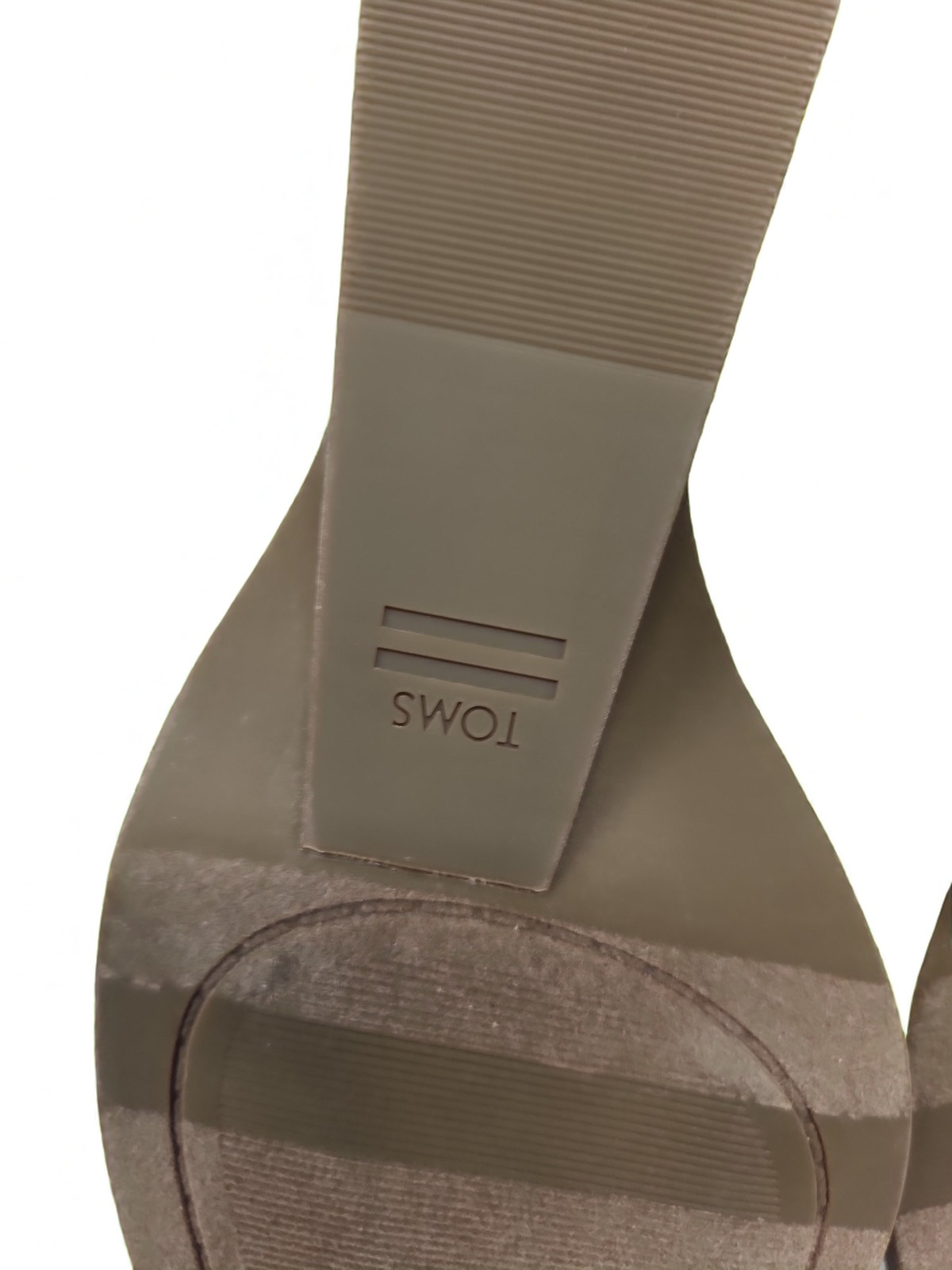 TOMS Women’s Kaia Wedge Bootie Ankle Boot Size 6 Suede Twill Pull On Slip On