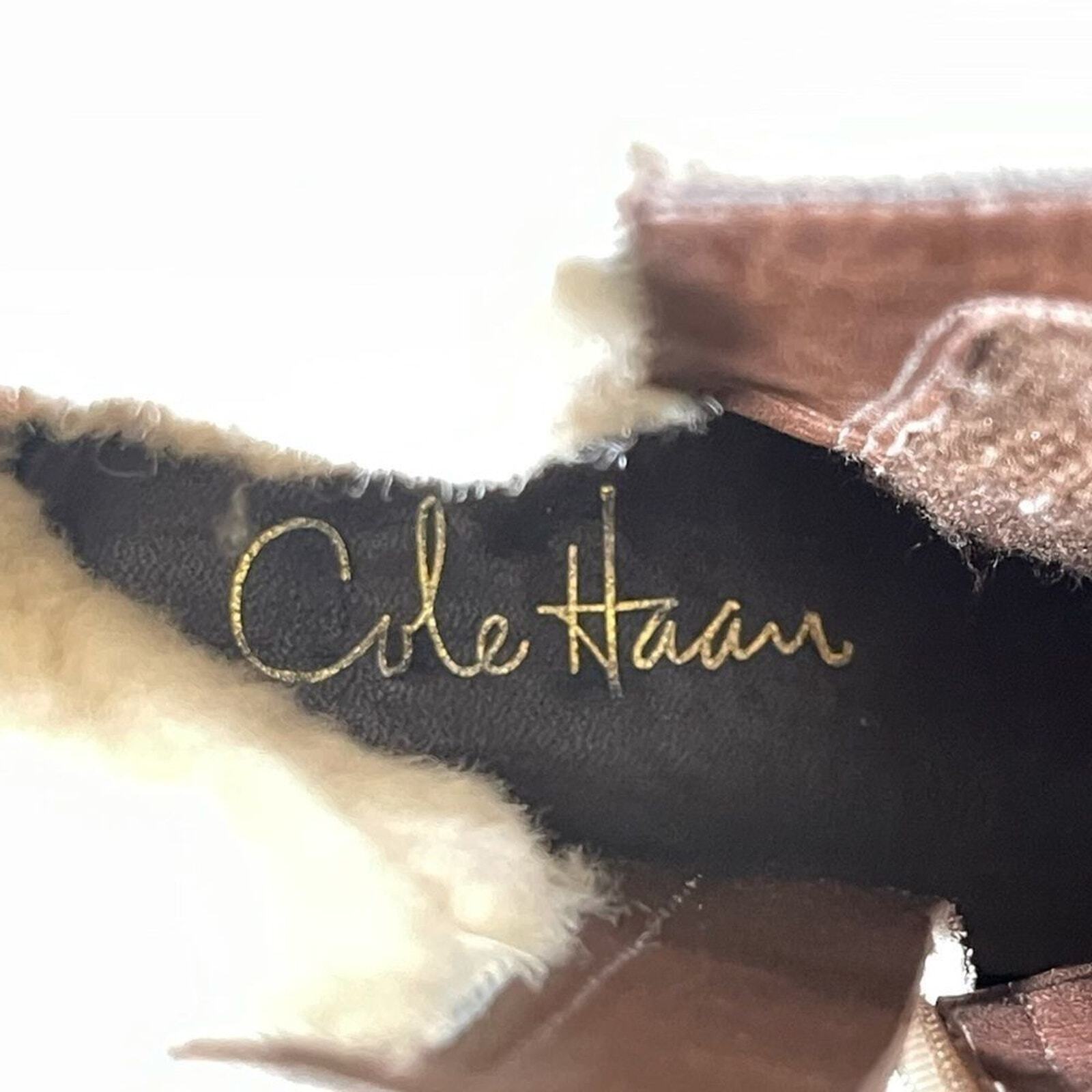 COLE Haan Waterproof Sherpa Lined Size 6.5 Booties