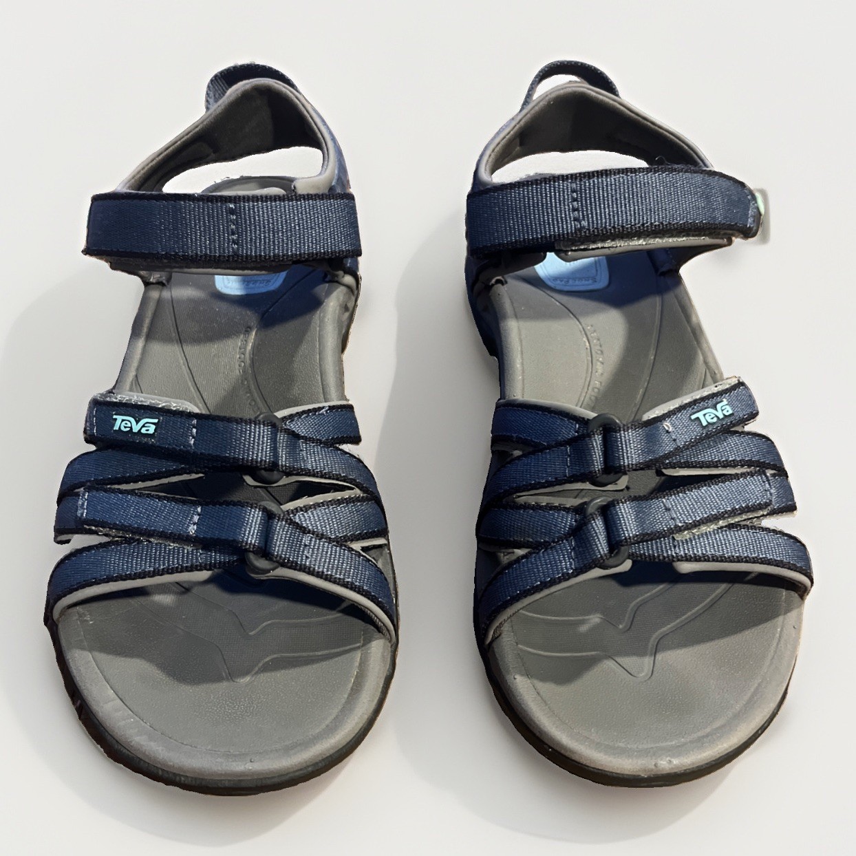 Teva Tirra Sandal Bering Sea Blue Athletic Hiking Water Eco Friendly Women Sz 6